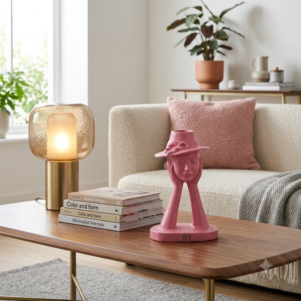 Lady Head Face Vase for Elegant Home and Event Décor