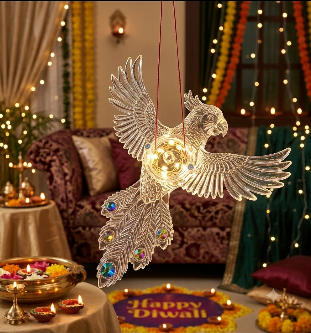 Peacock Acrylic Decoration for Wedding and Event Décor