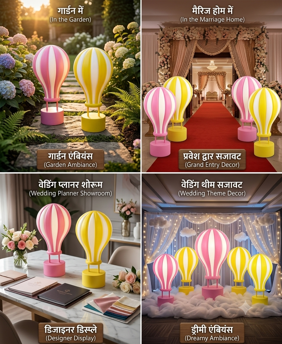 Premium Fiber Balloon Decoration for Wedding and Events