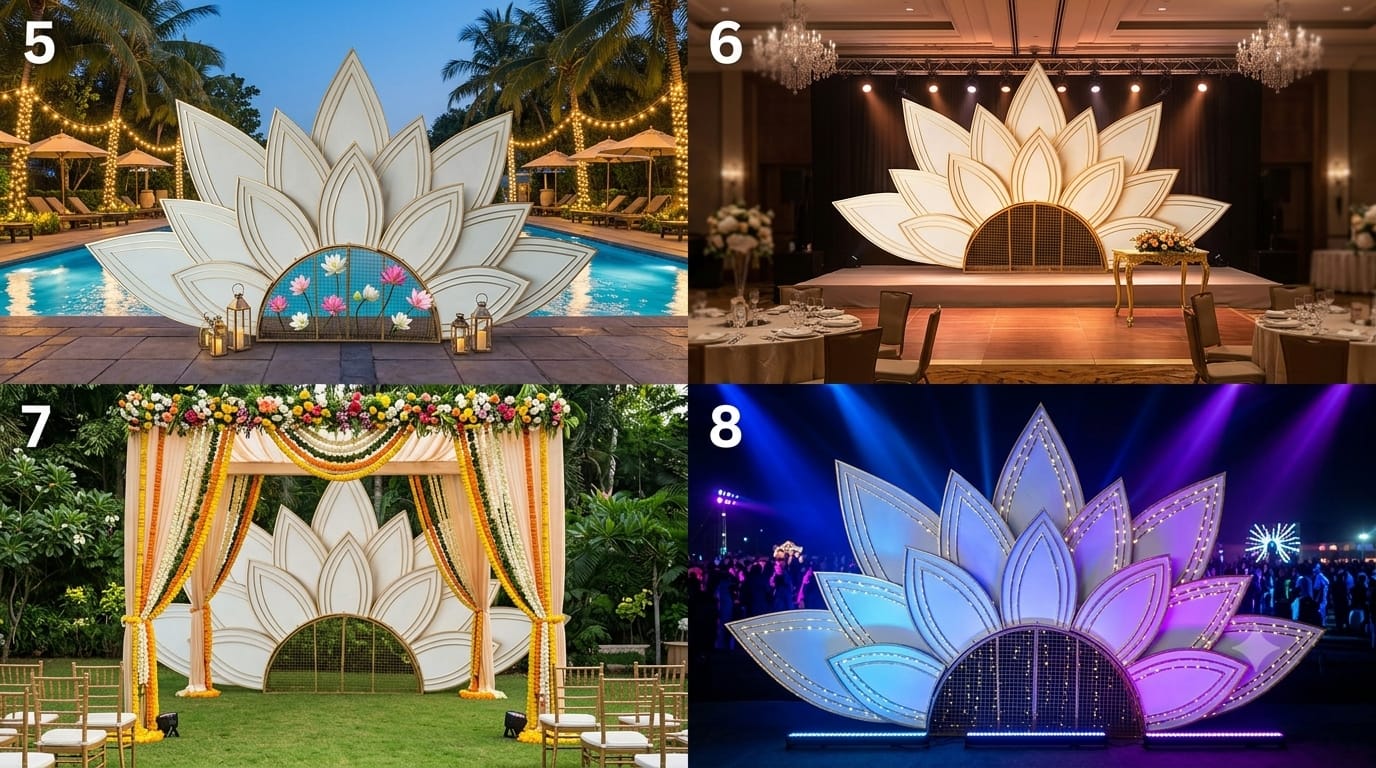 8×14 Wooden Stage for Wedding and Event Decoration