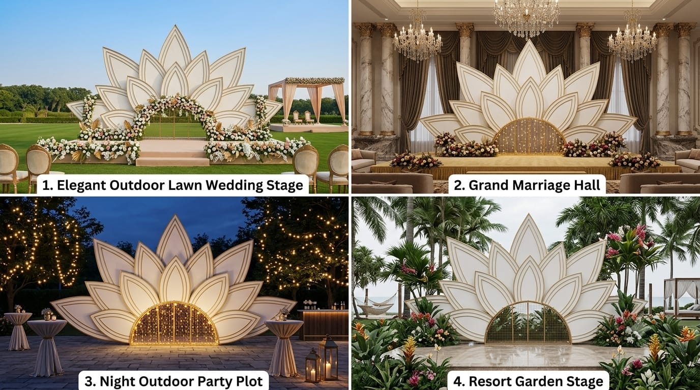8×14 Wooden Stage for Wedding and Event Decoration