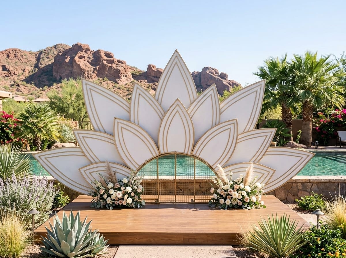 8×14 Wooden Stage for Wedding and Event Decoration
