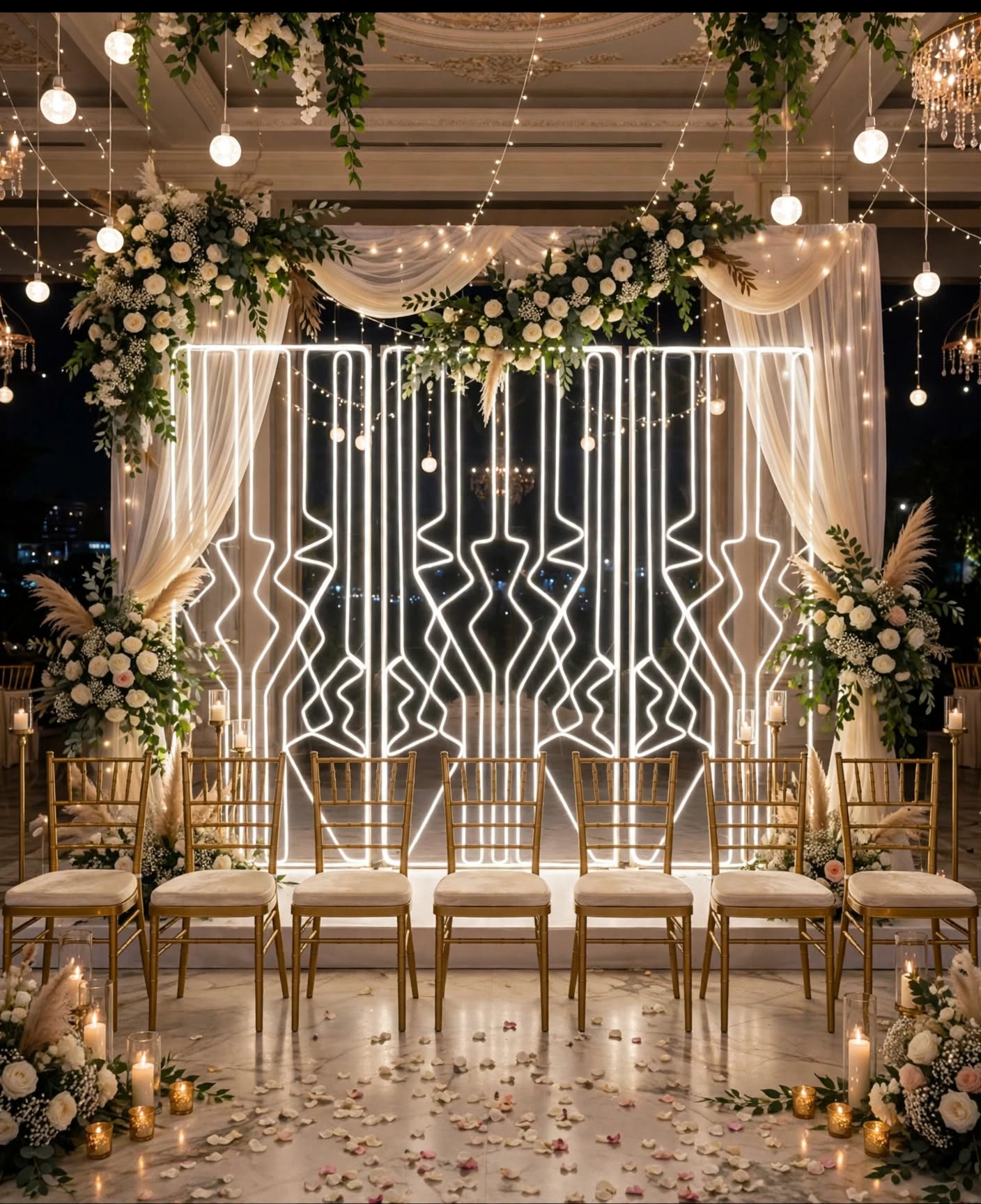 4×8 Feet Premium LED Panel for Wedding Stage Decoration