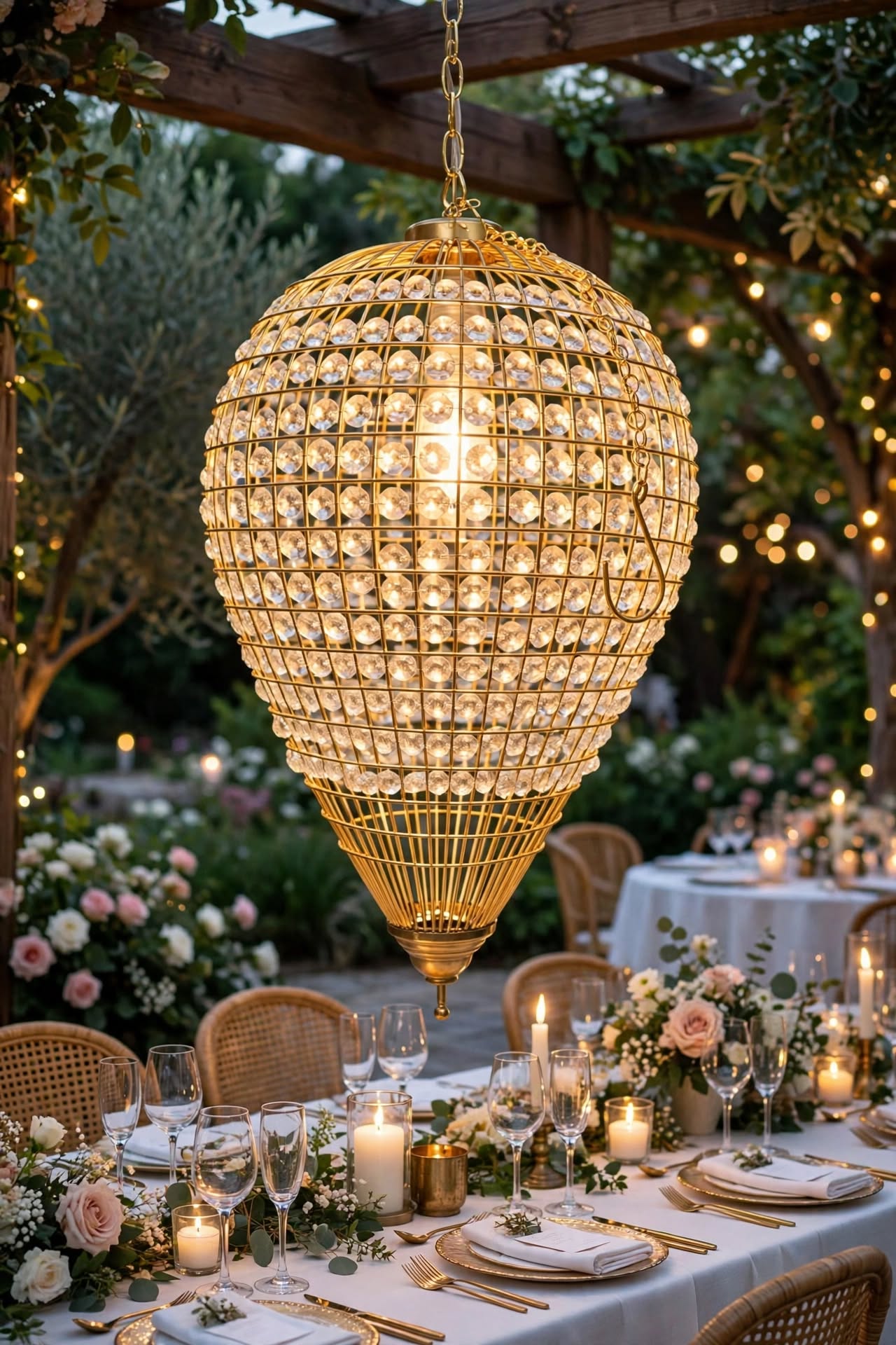 Premium Crystal Balloon Light for Wedding and Stage Decoration