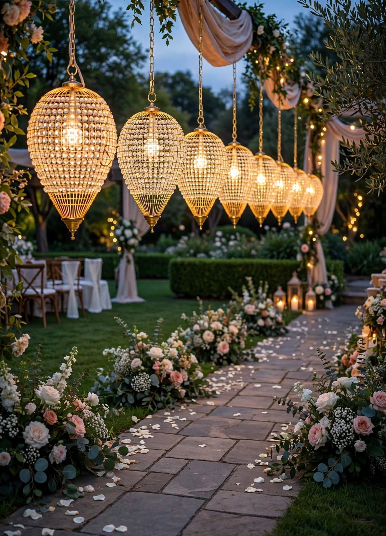 Premium Crystal Balloon Light for Wedding and Stage Decoration