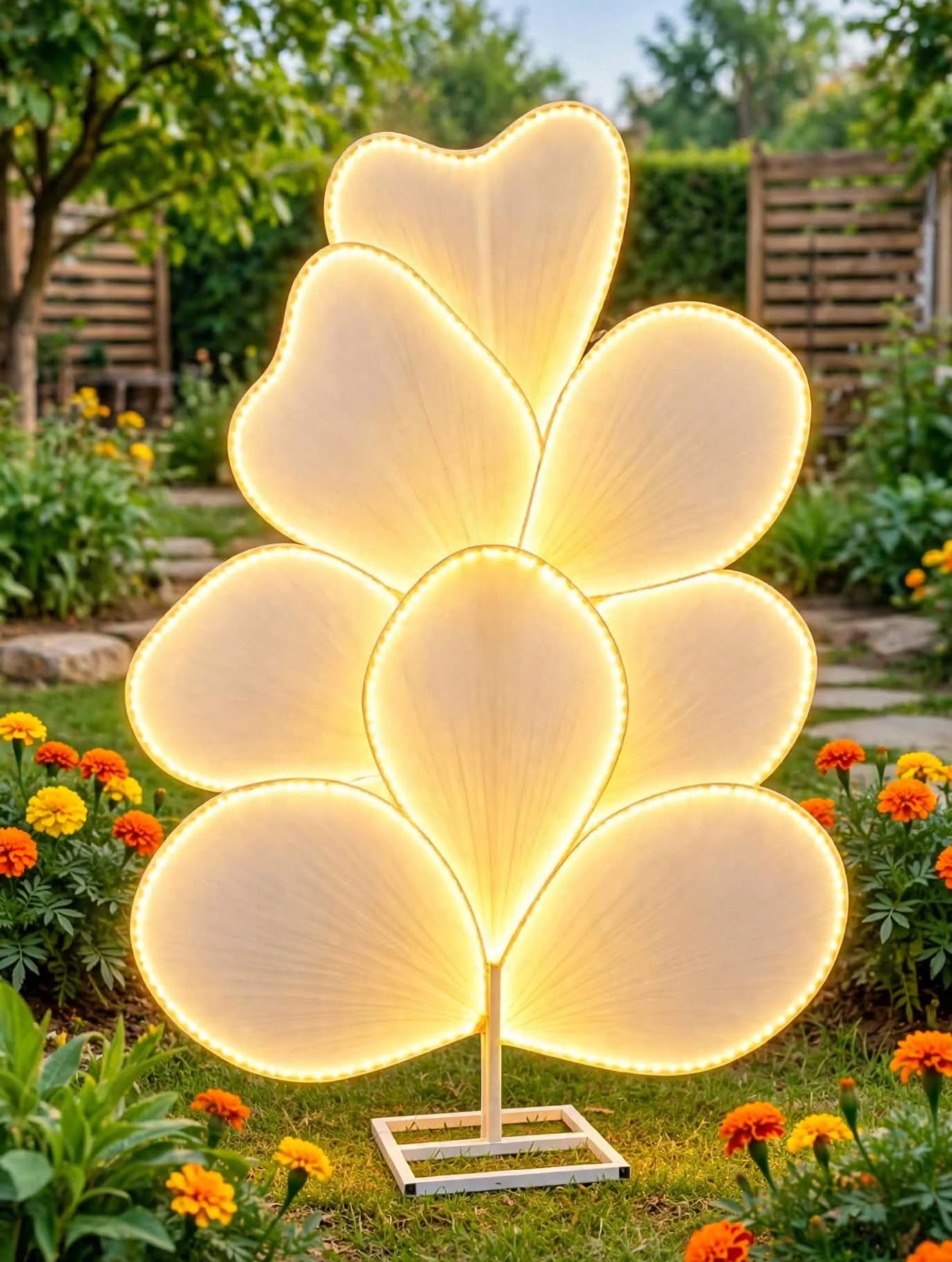 Premium Flower LED Light Decoration for Wedding Stage