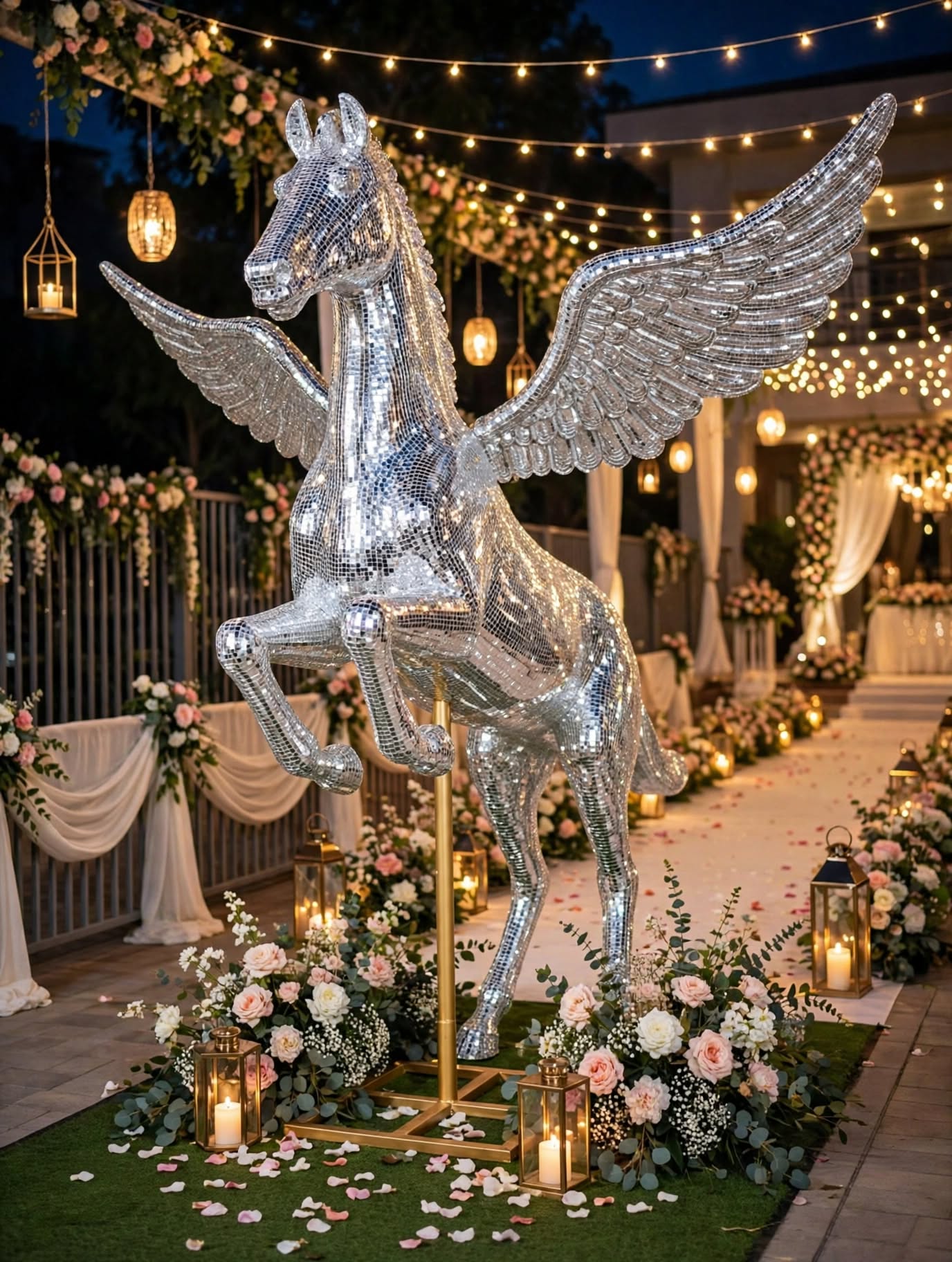 Premium Mirror House Decoration for Weddings and Events