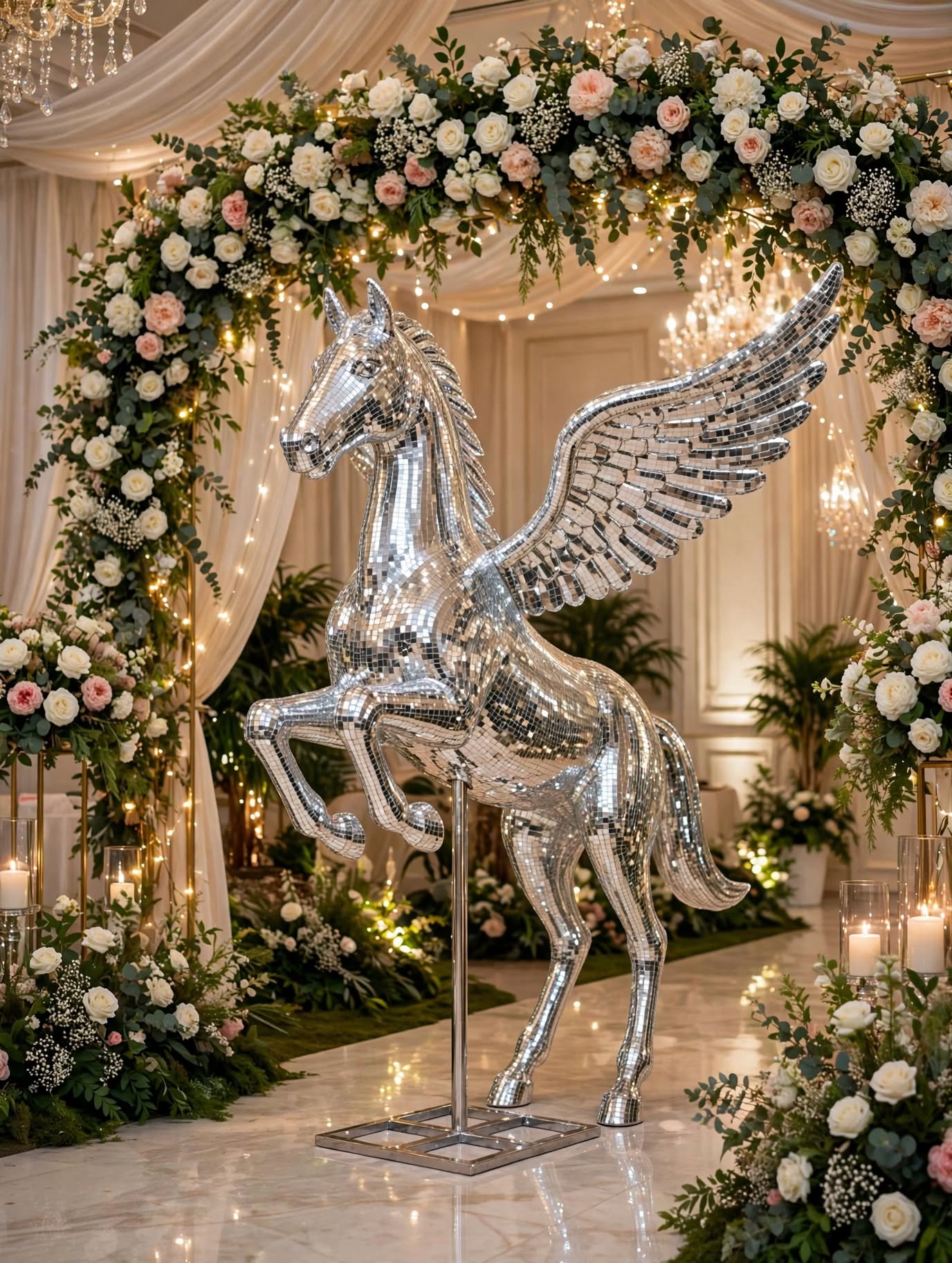 Premium Mirror House Decoration for Weddings and Events