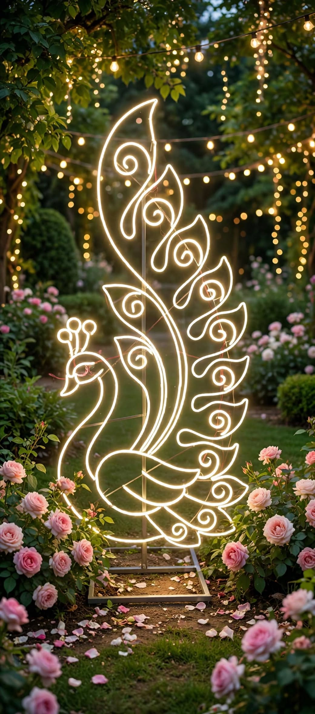 Premium Peacock Lights for Wedding and Event Decoration
