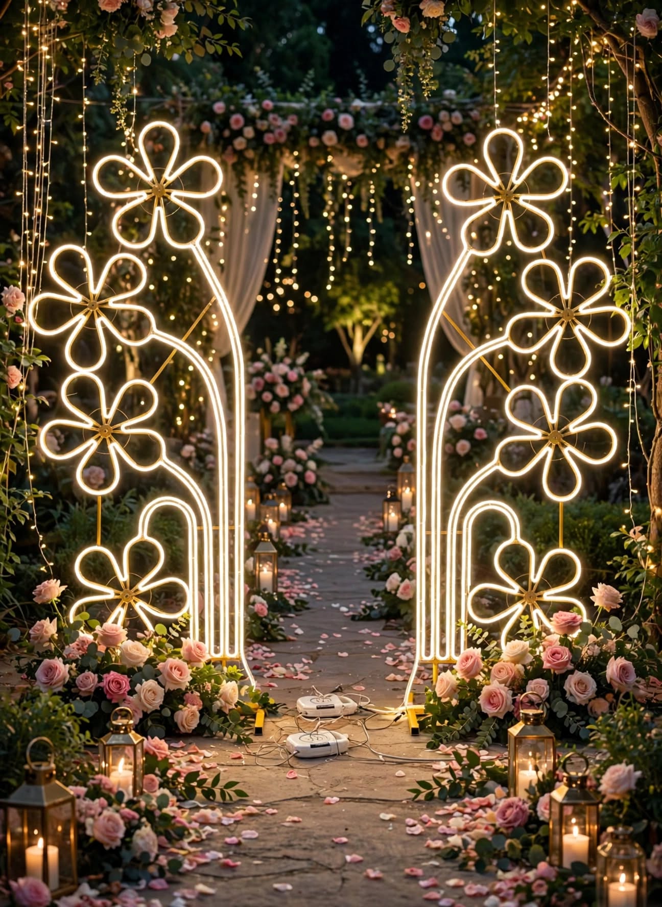 Premium Flowers LED Light for Wedding and Stage Decoration