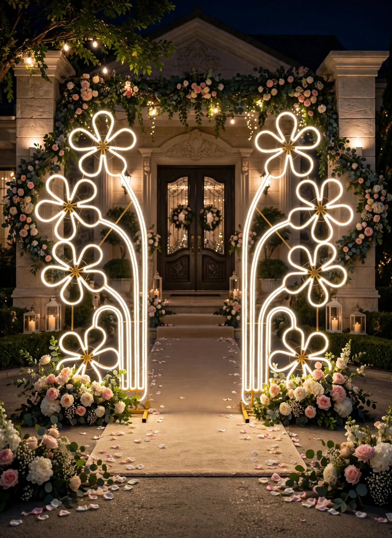 Premium Flowers LED Light for Wedding and Stage Decoration