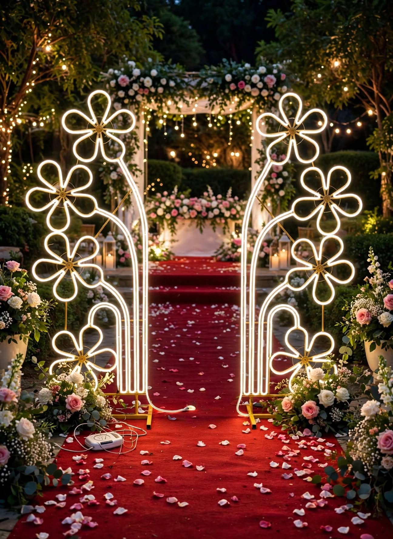 Premium Flowers LED Light for Wedding and Stage Decoration