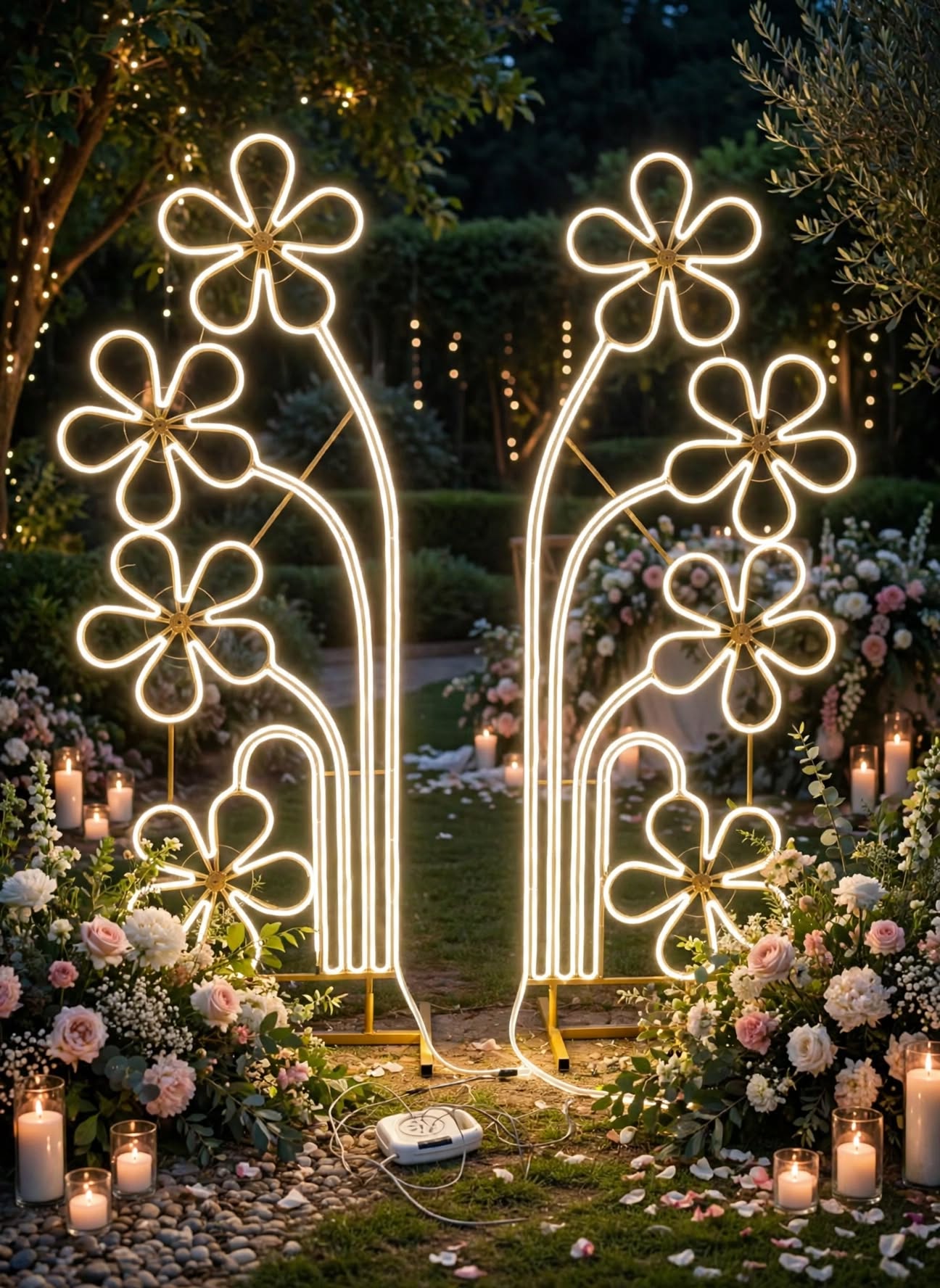 Premium Flowers LED Light for Wedding and Stage Decoration