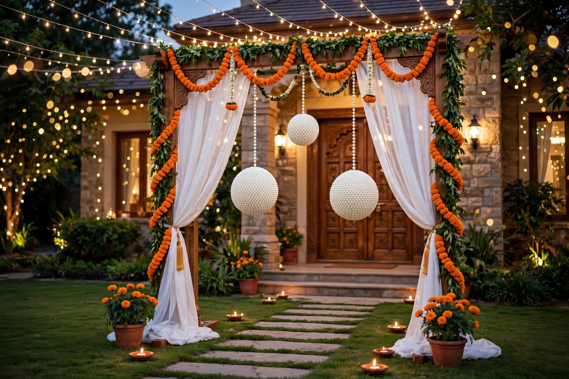 Ball Moti Latkan Hanging Decoration for Weddings and Events
