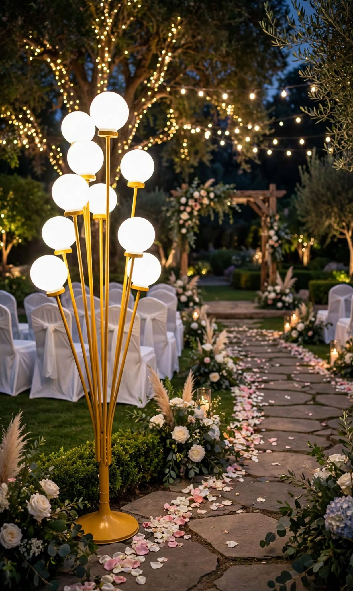 LED Ball Stand Light Decoration for Weddings and Events