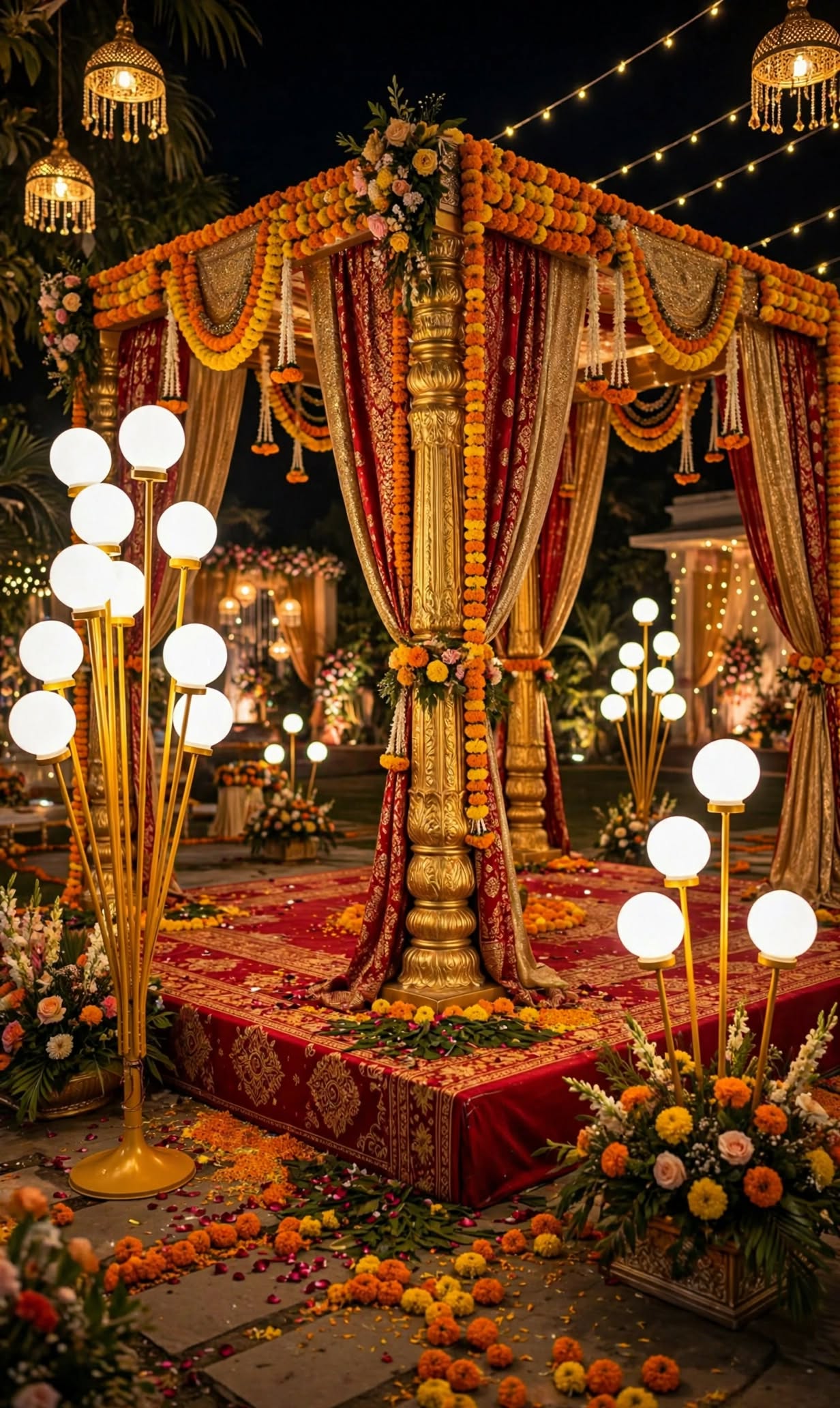 LED Ball Stand Light Decoration for Weddings and Events