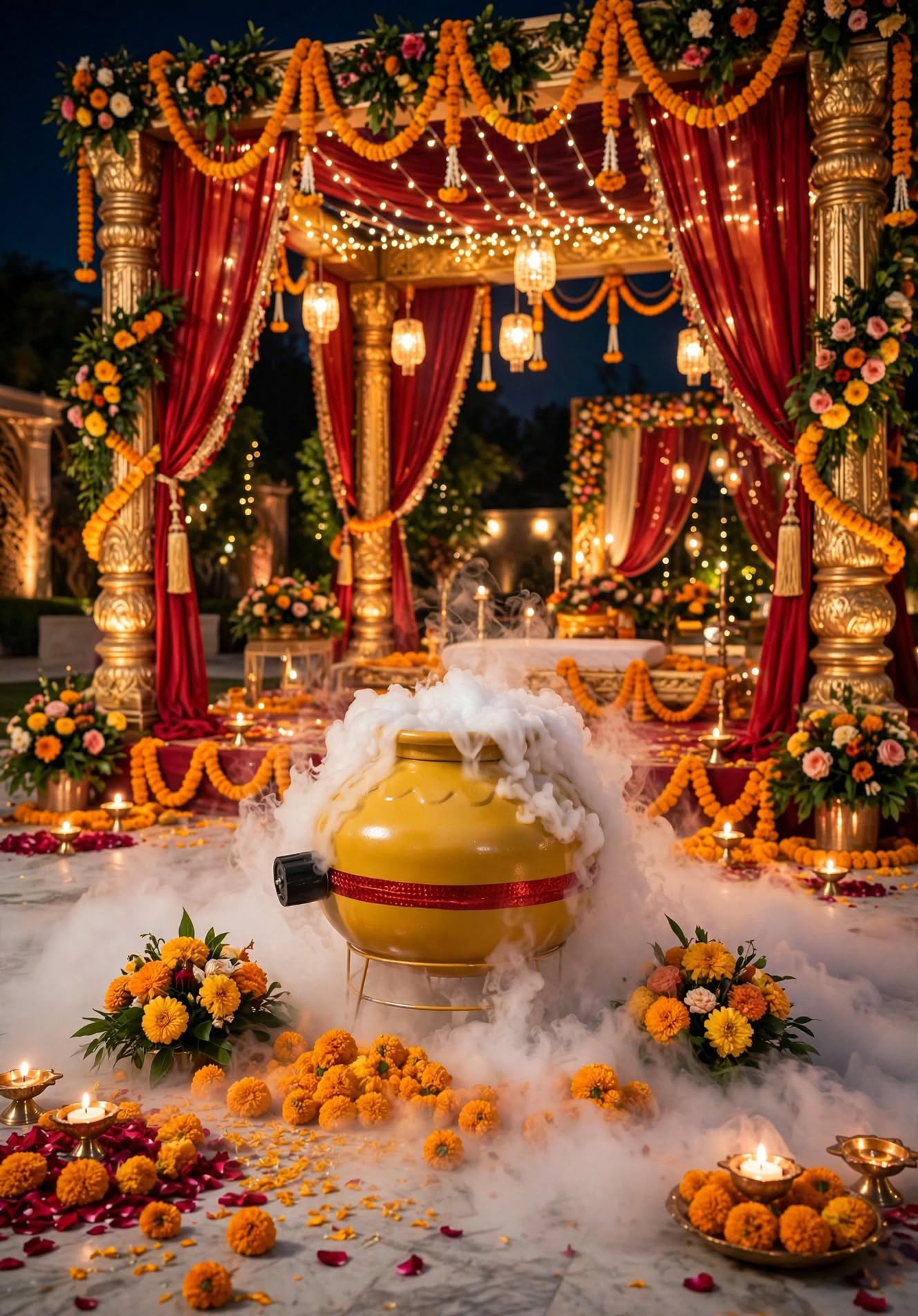 Fog Matka Entry Decoration for Weddings and Events