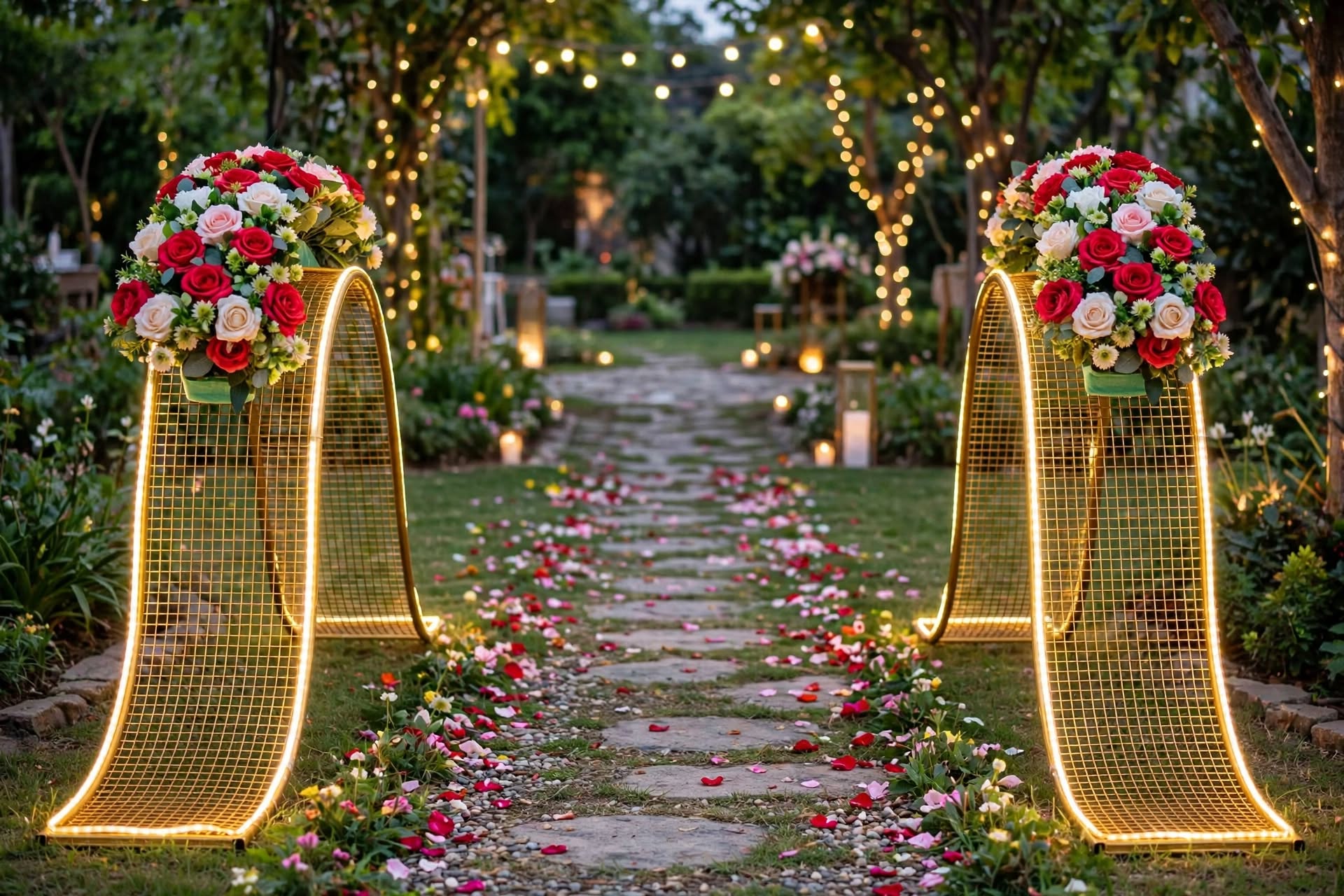Jali Lights for Wedding, LED Stage and Event Decoration