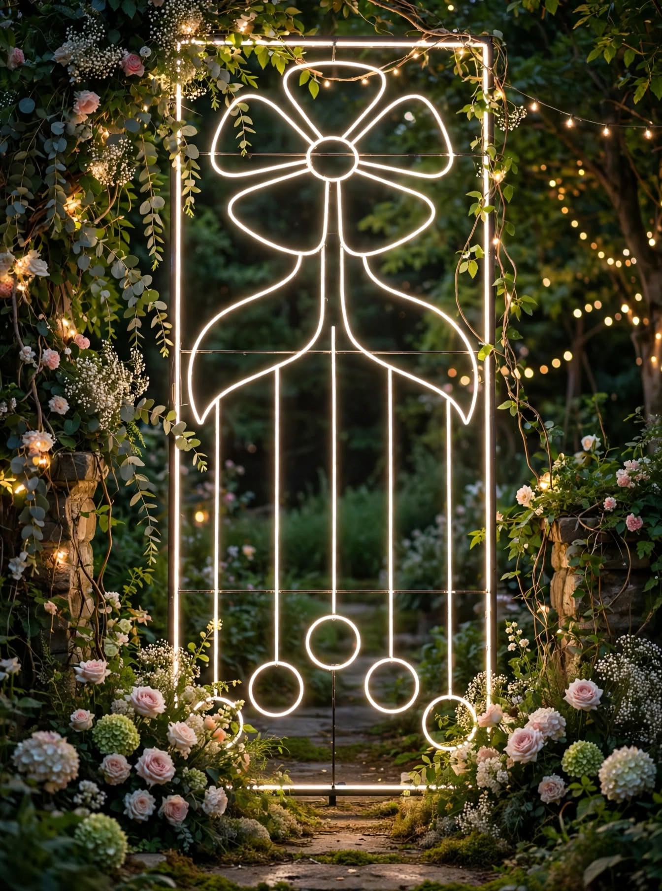 Luxury LED Panel Lighting for Wedding Stage and Event Decoration