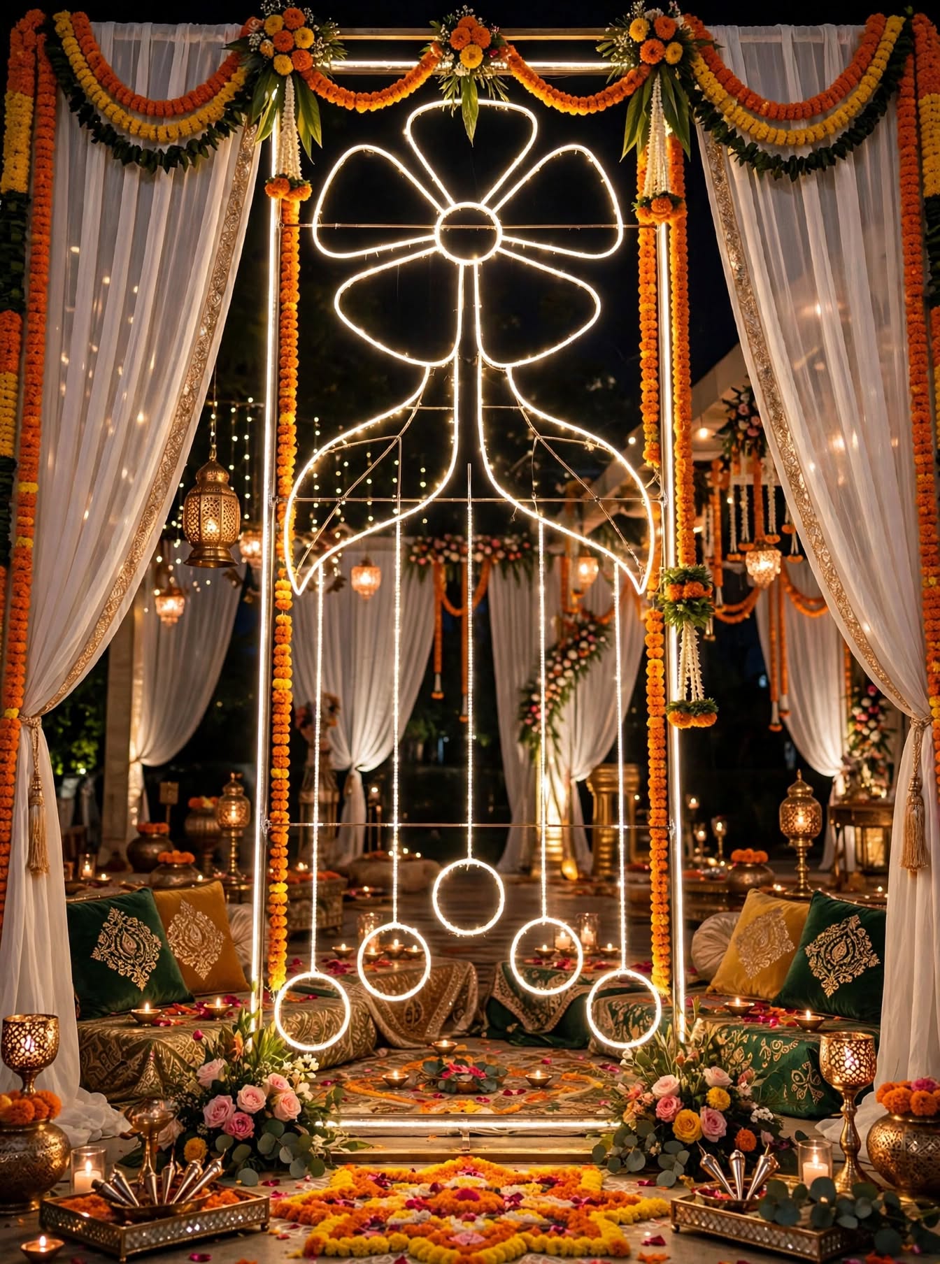 Luxury LED Panel Lighting for Wedding Stage and Event Decoration