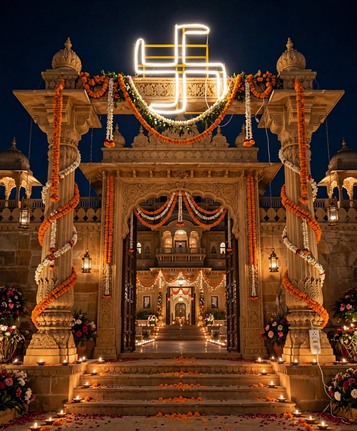 Premium Om Decoration for Wedding and Religious Events