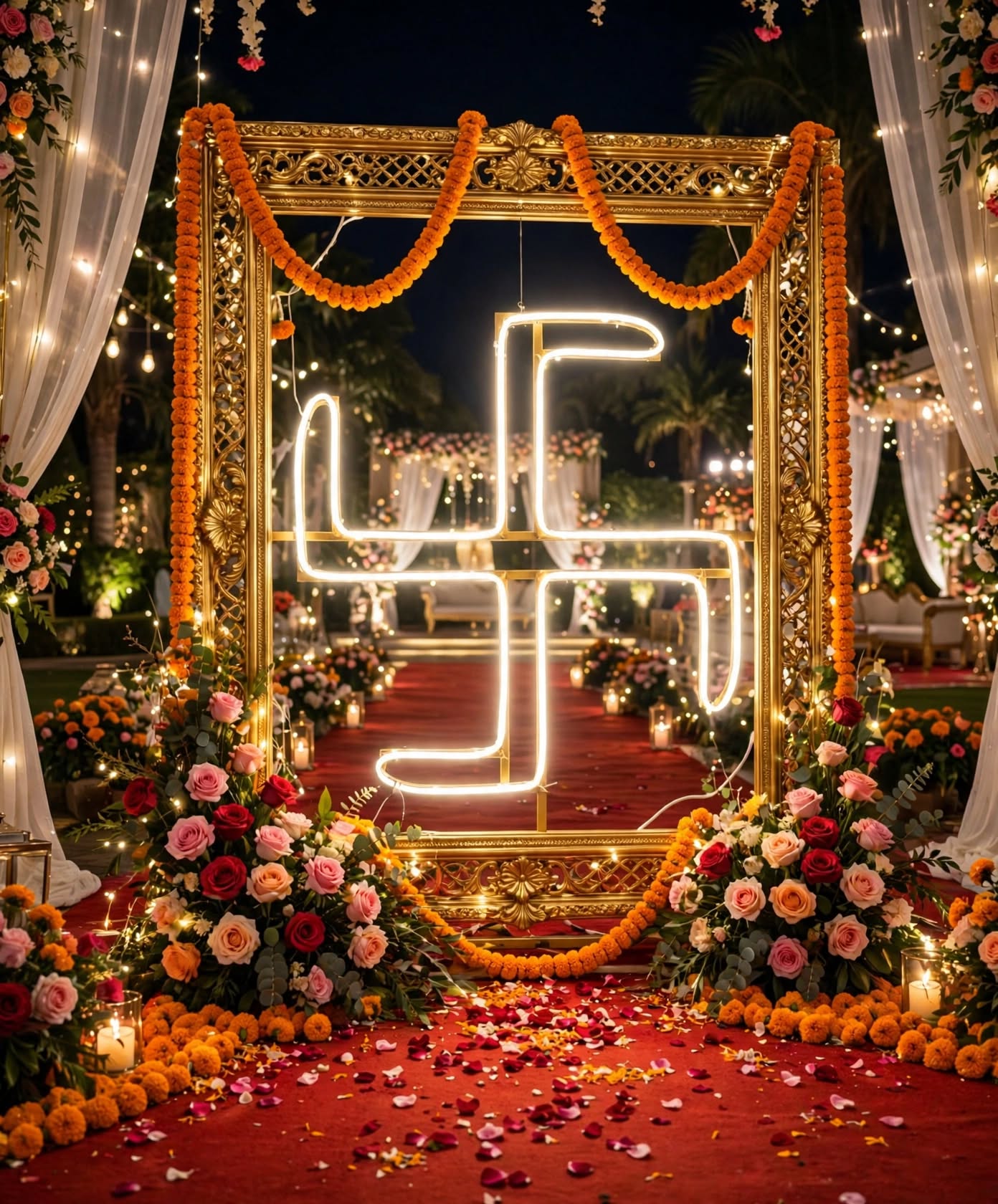 Premium Om Decoration for Wedding and Religious Events