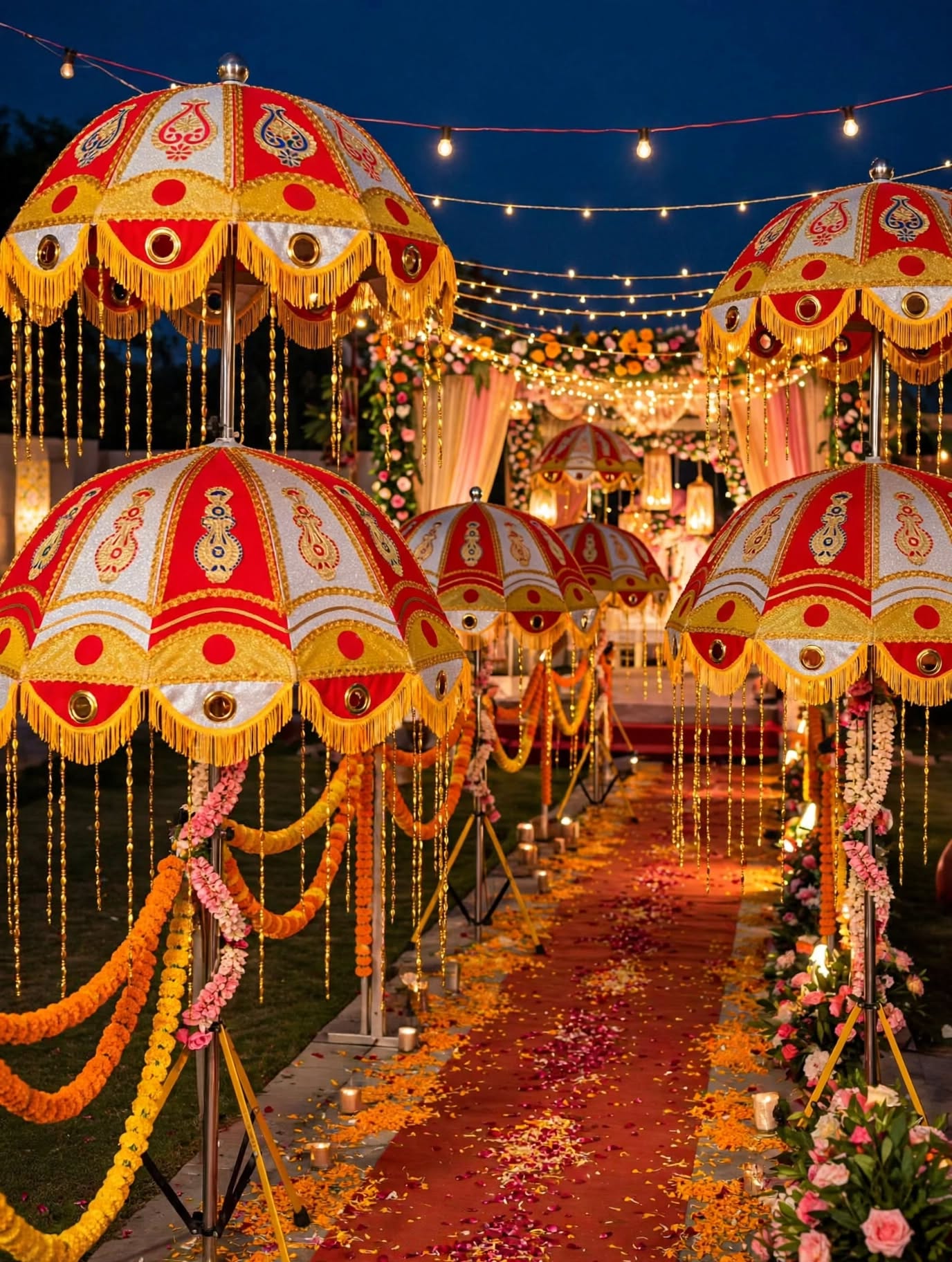 Umbrella Road Lights – Premium Wedding & Event Decoration