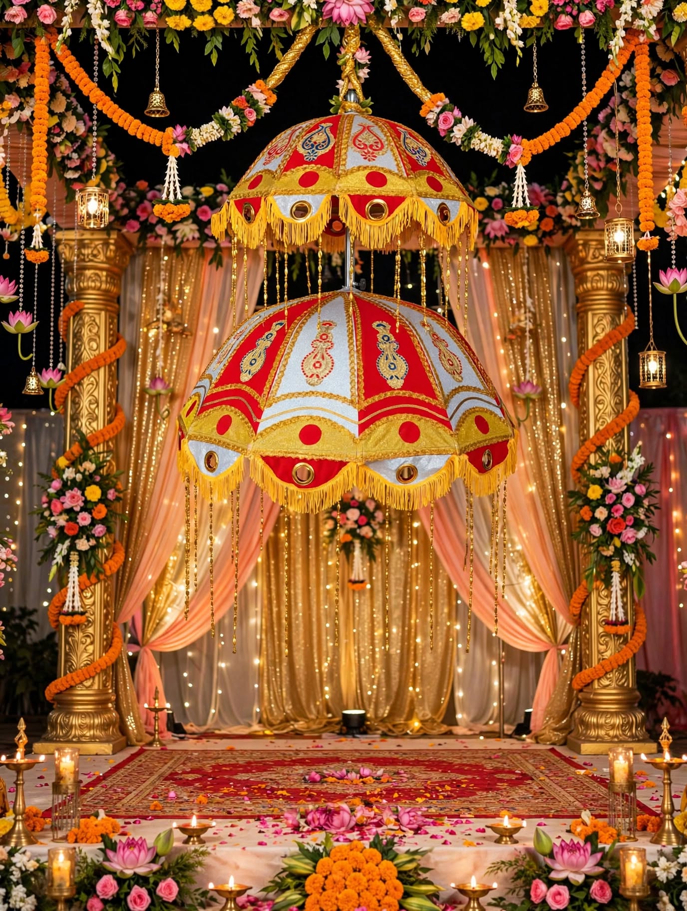 Umbrella Road Lights – Premium Wedding & Event Decoration