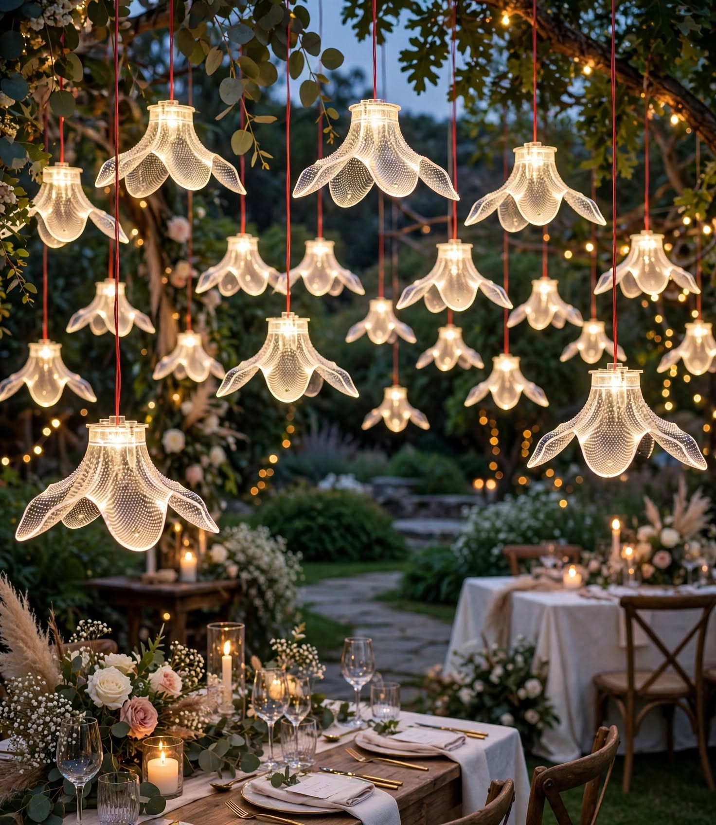 Lily Bloom Luxury Chandelier for Wedding and Event Decor