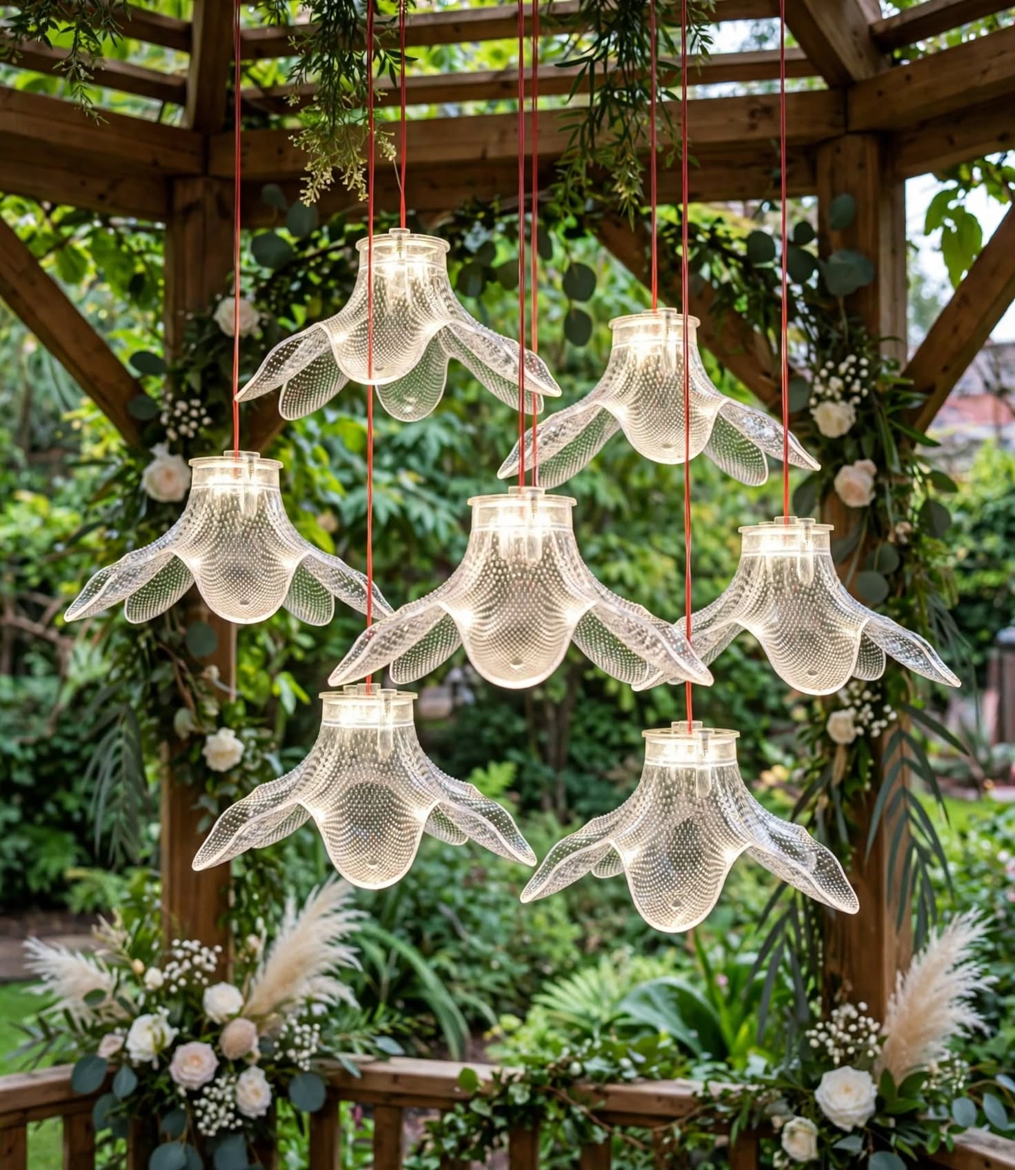 Lily Bloom Luxury Chandelier for Wedding and Event Decor