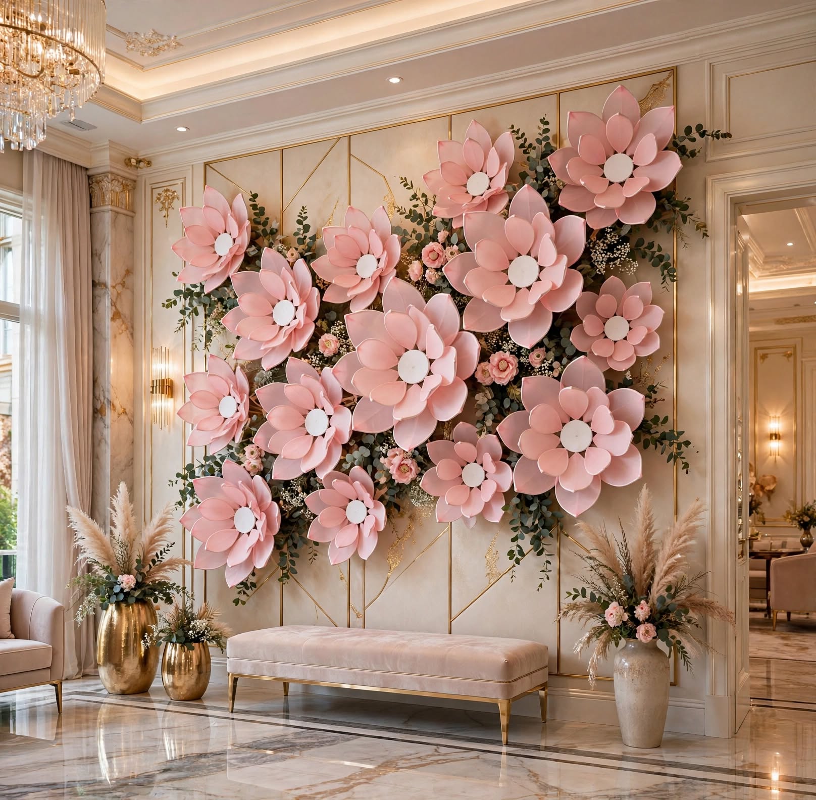 🪷 Beautiful Lotus Decoration – Premium Handmade Design 🪷 Apne Wedding, Reception, Engagement, Birthday, Stage Decoration & Event Setup ko dijiye ek शानदार और आकर्षक Look! ✨ 🌟 Elegant Lotus Design 🌟 Premium Finishing 🌟 Beautiful & Unique Decoration 🌟