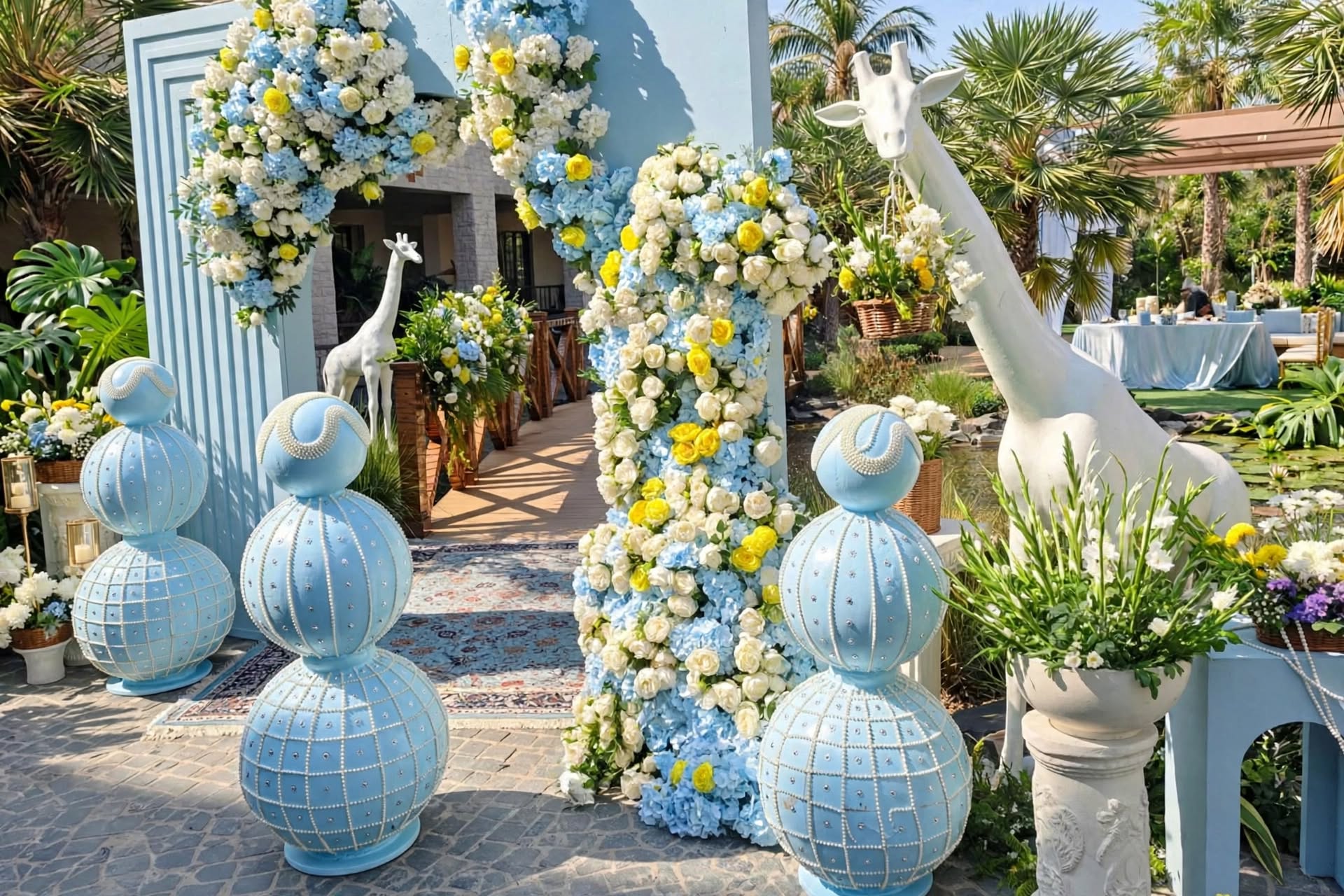 Premium Fiber Props for Wedding and Event Decoration