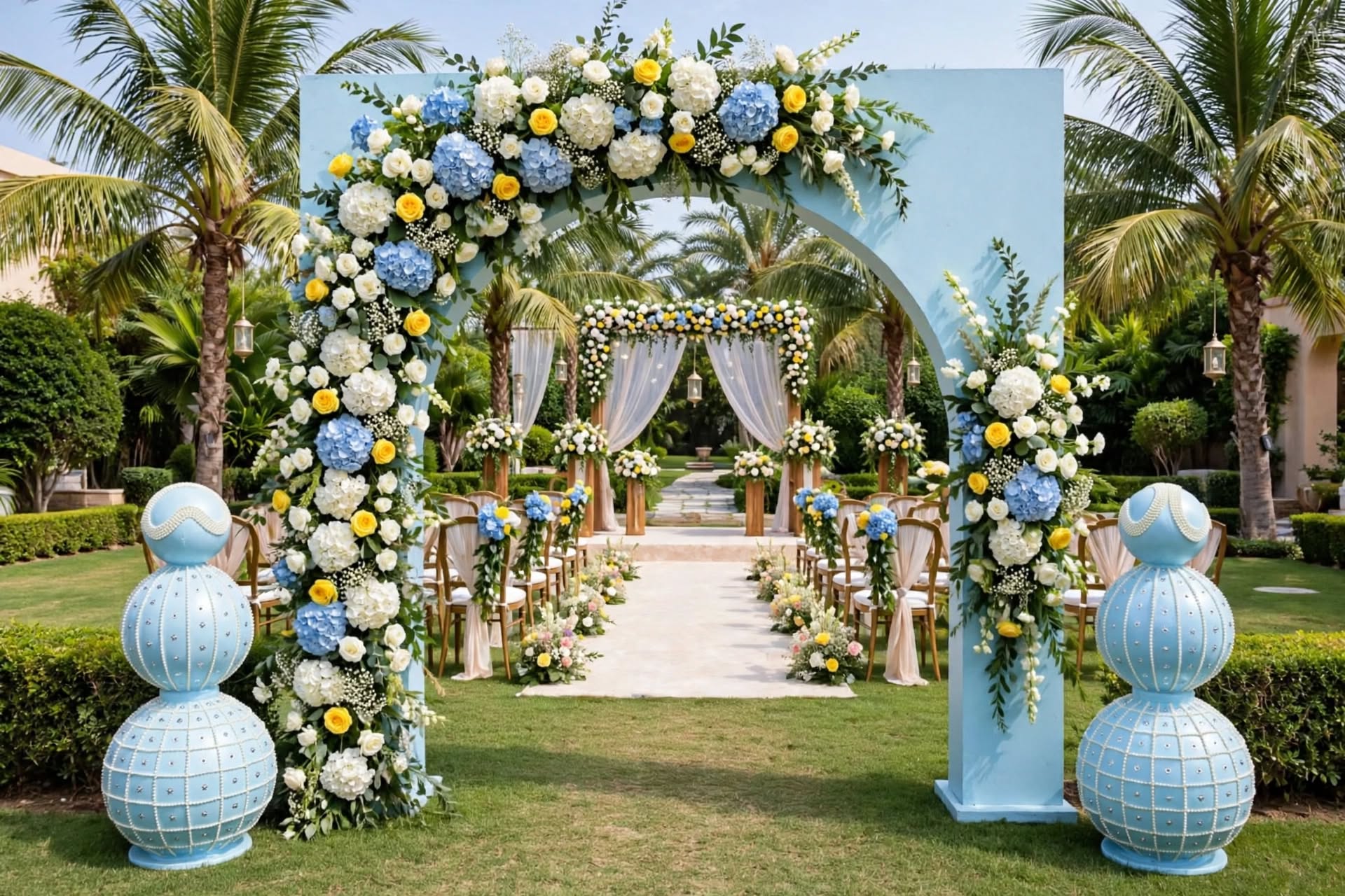 Premium Fiber Props for Wedding and Event Decoration