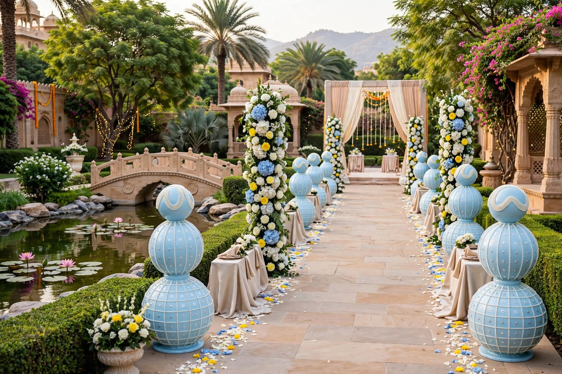 Premium Fiber Props for Wedding and Event Decoration