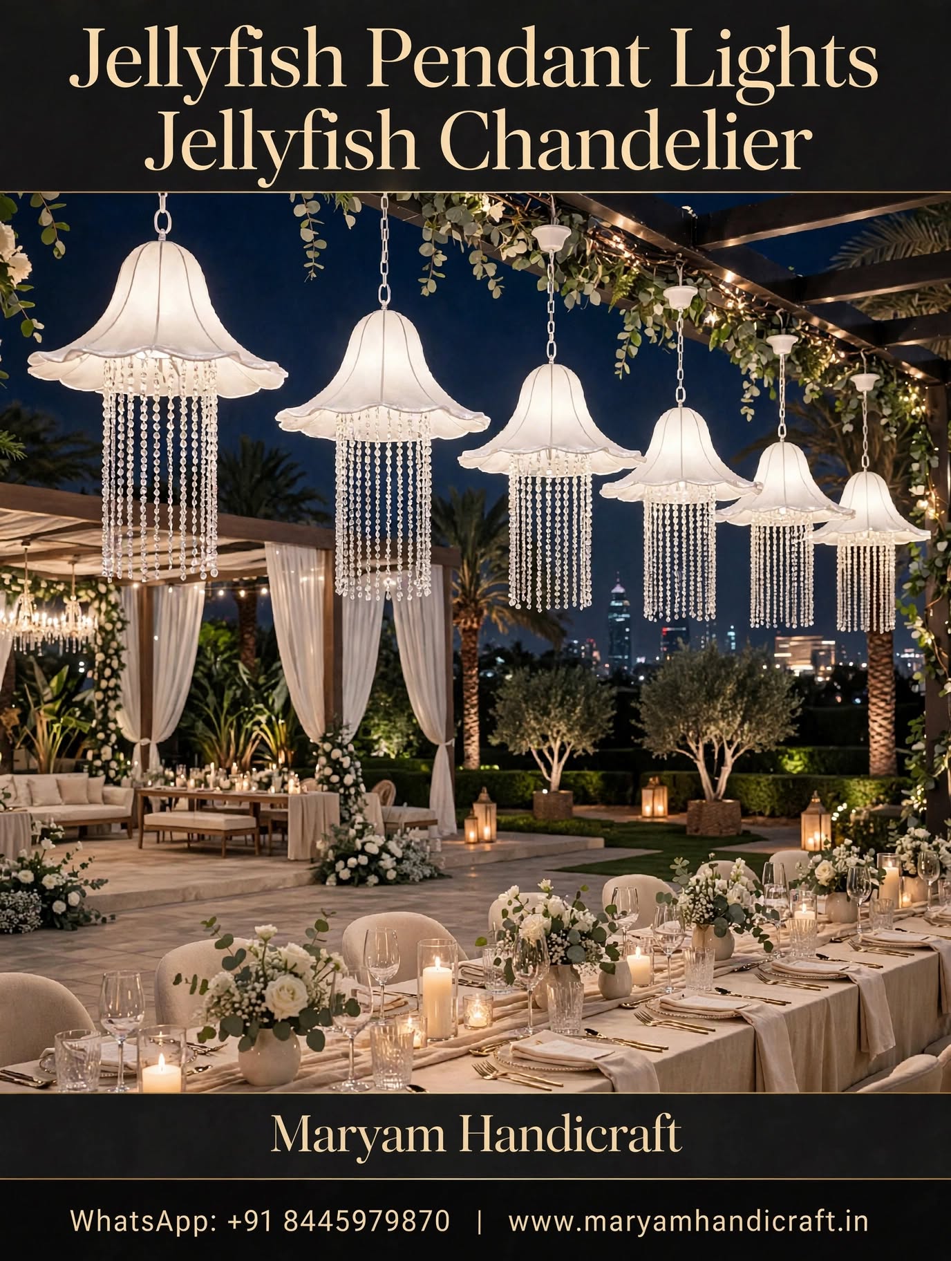 Jellyfish Pendant Lights and Chandelier for Elegant Décor