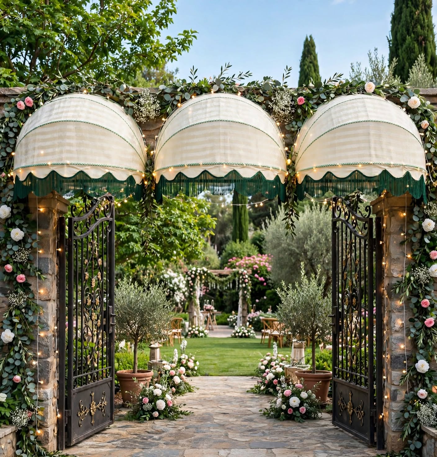 Luxury Boho Canopy Chandelier for Wedding and Event Décor