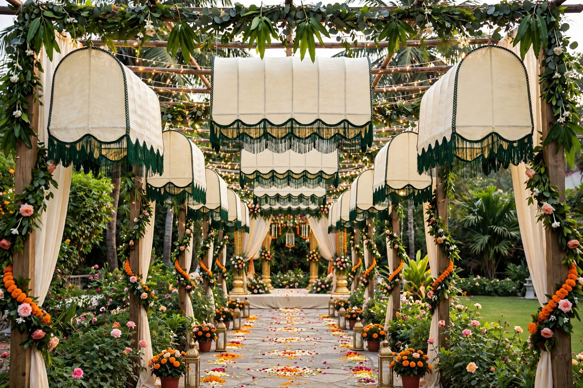 Luxury Boho Canopy Chandelier for Wedding and Event Décor