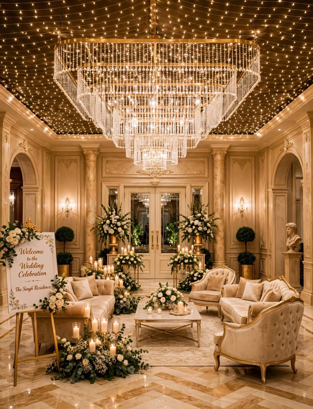 Luxury Crystal Chandelier for Wedding and Event Decoration