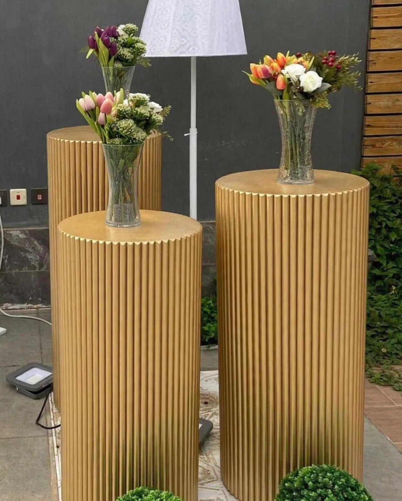 Luxury Fiber Props for Wedding and Event Decoration