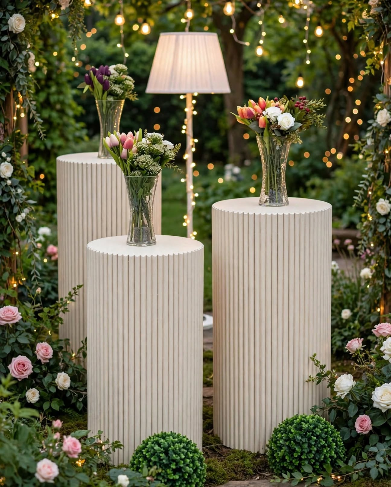 Luxury Fiber Props for Wedding and Event Decoration
