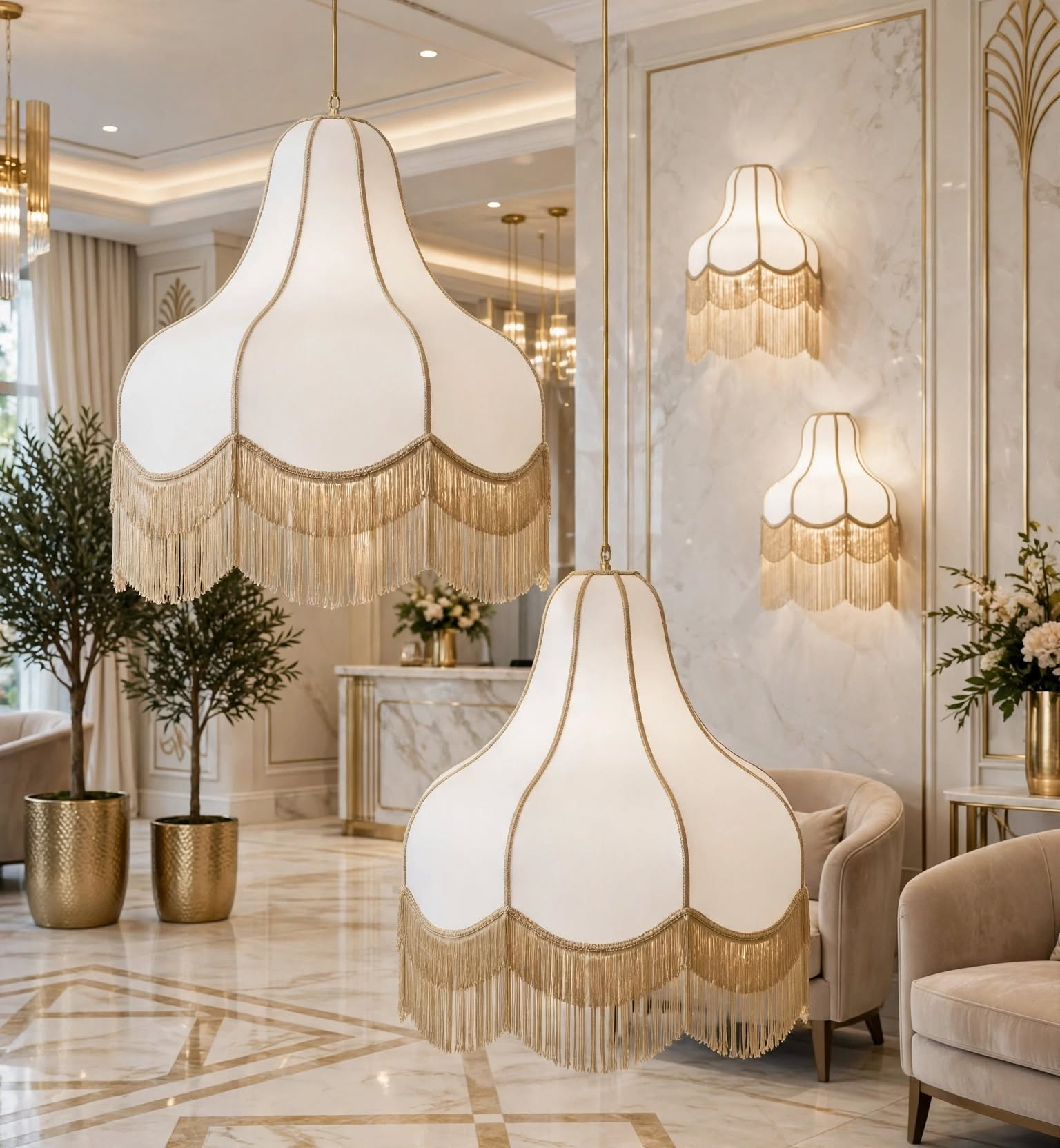 Luxury Fabric Hanging Decoration for Weddings and Events