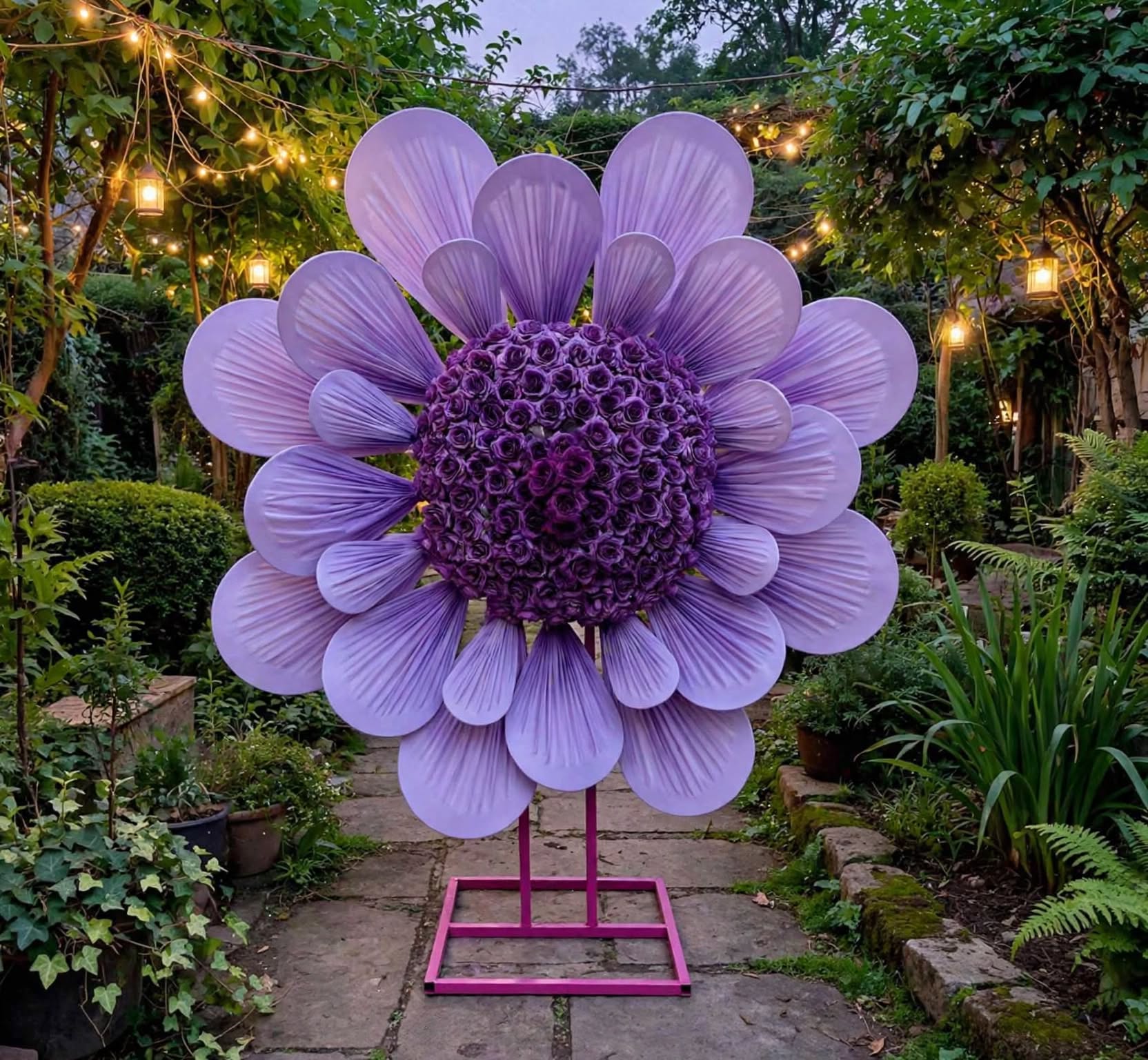 Premium Fabric Flower 6×6 Inch | Luxury Event & Stage Decoration