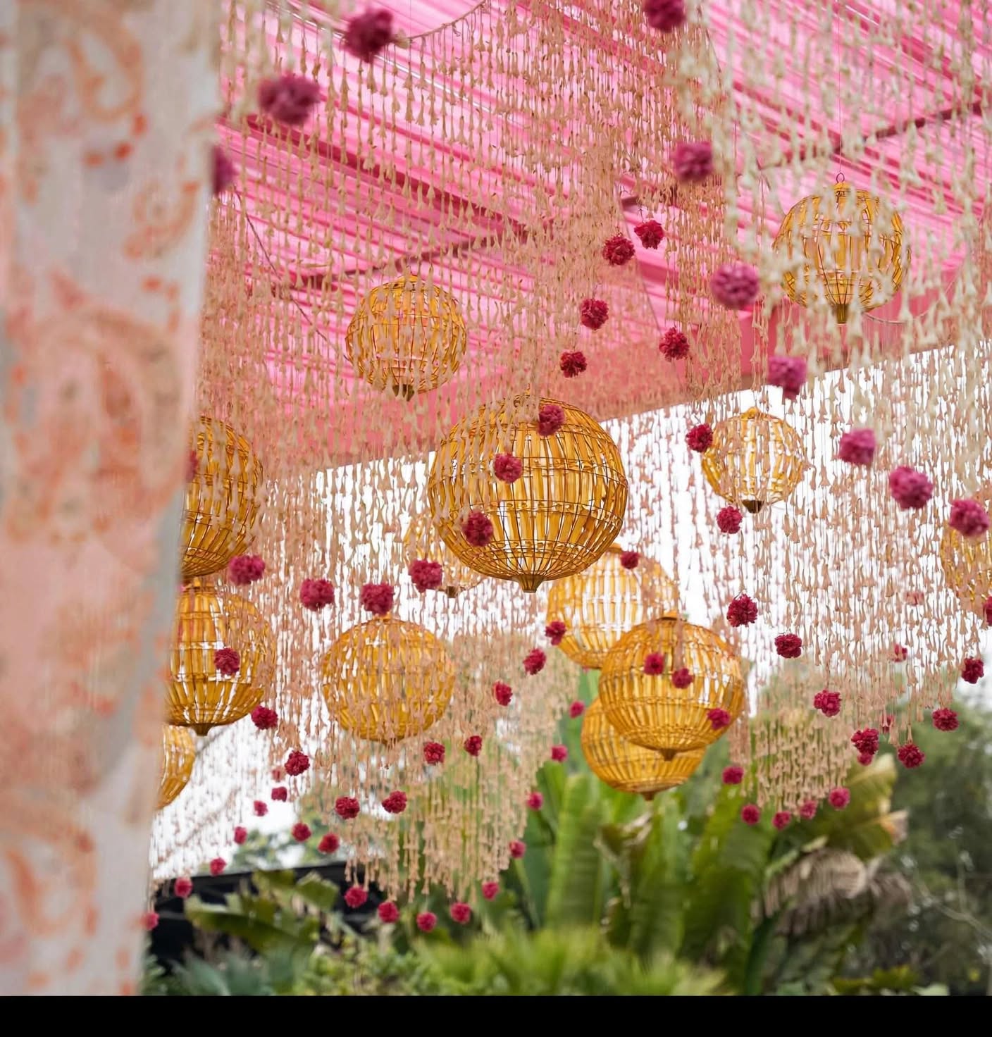 Multicolor Hanging Decorative Balls for Wedding and Event Décor