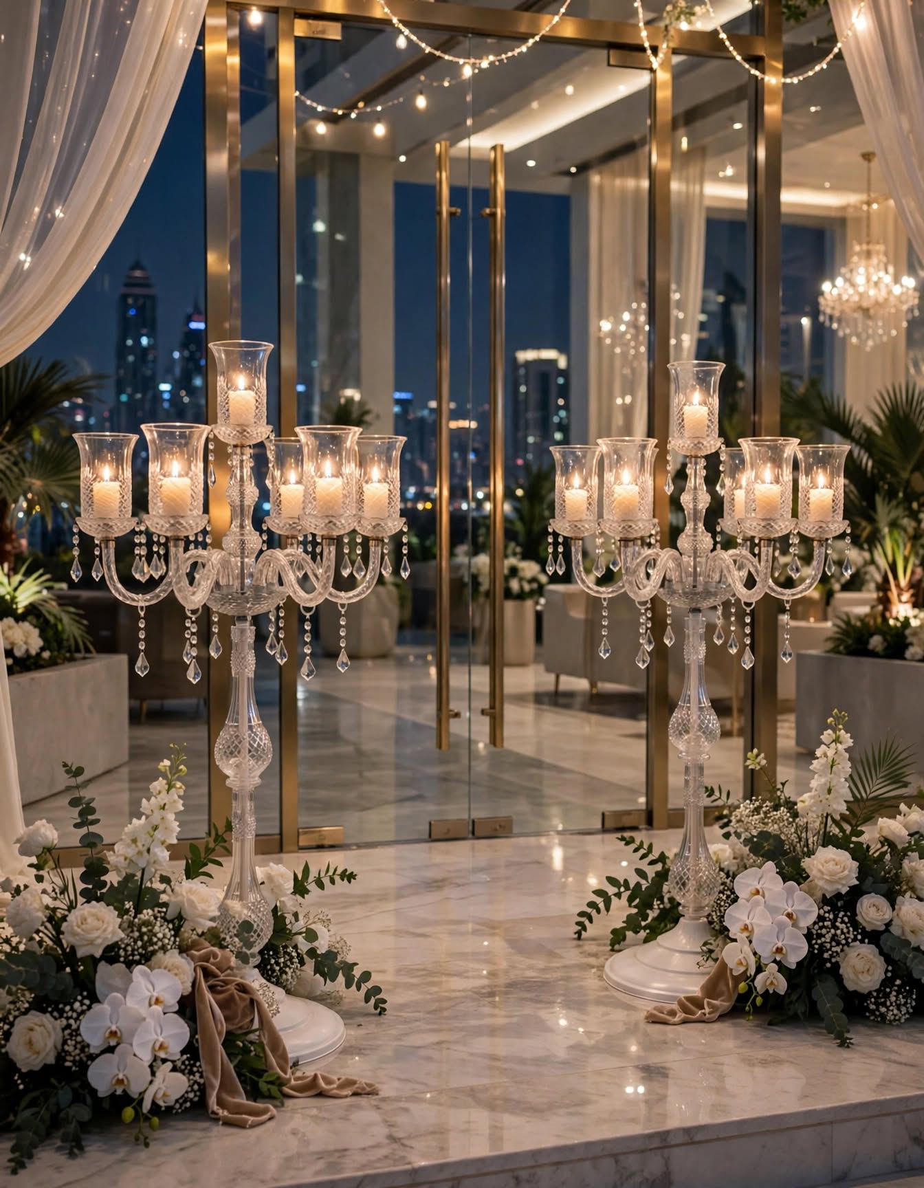 Luxury Crystal Chandelier Stand for Wedding and Event Decoration