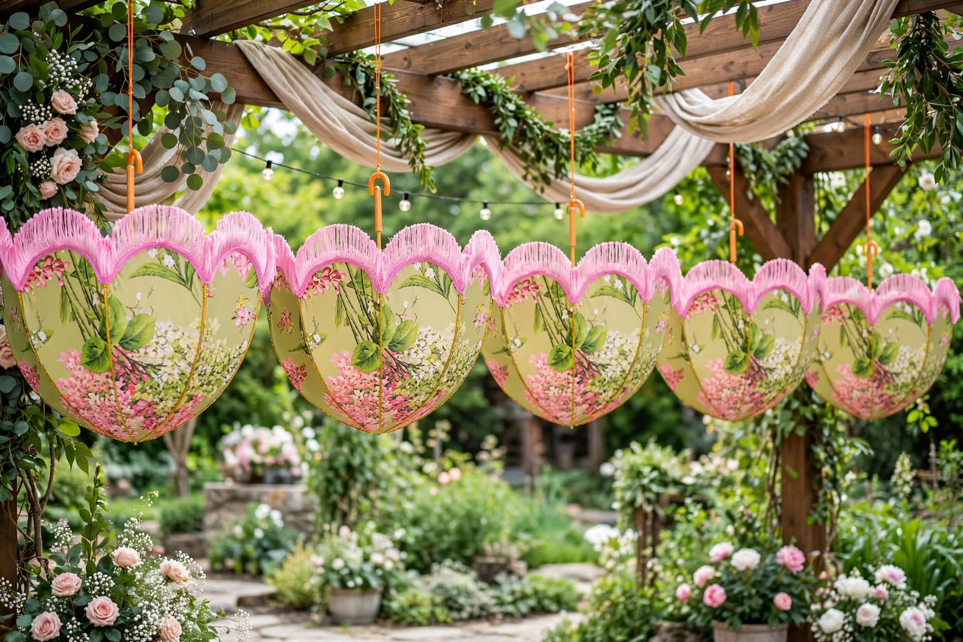 Premium Fabric Hanging for Wedding and Event Decoration