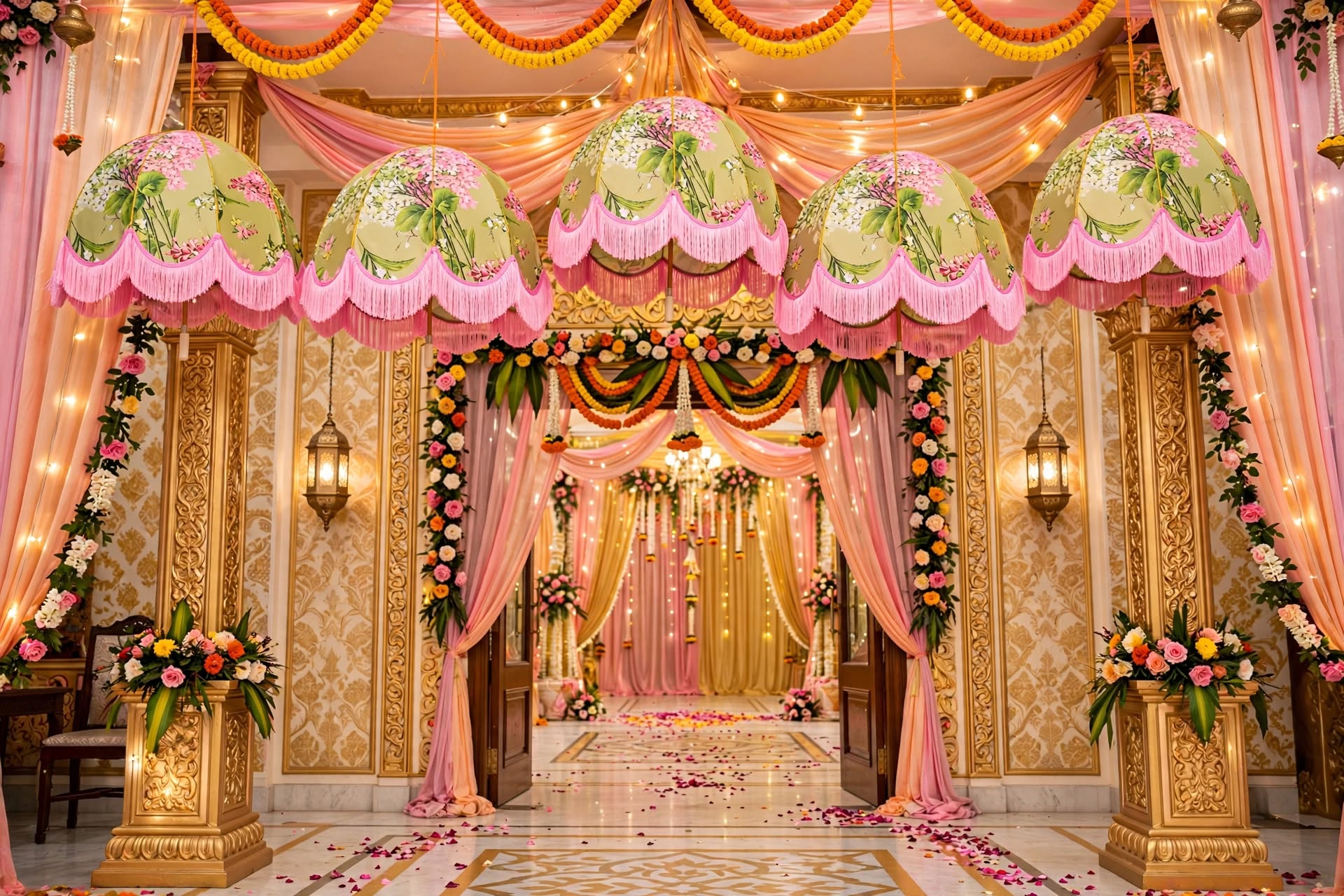 Premium Fabric Hanging for Wedding and Event Decoration