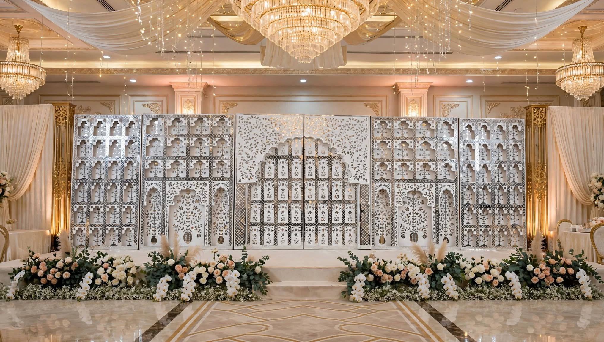 Premium Mirror Stage Decoration – Luxury Stage Design in All Sizes