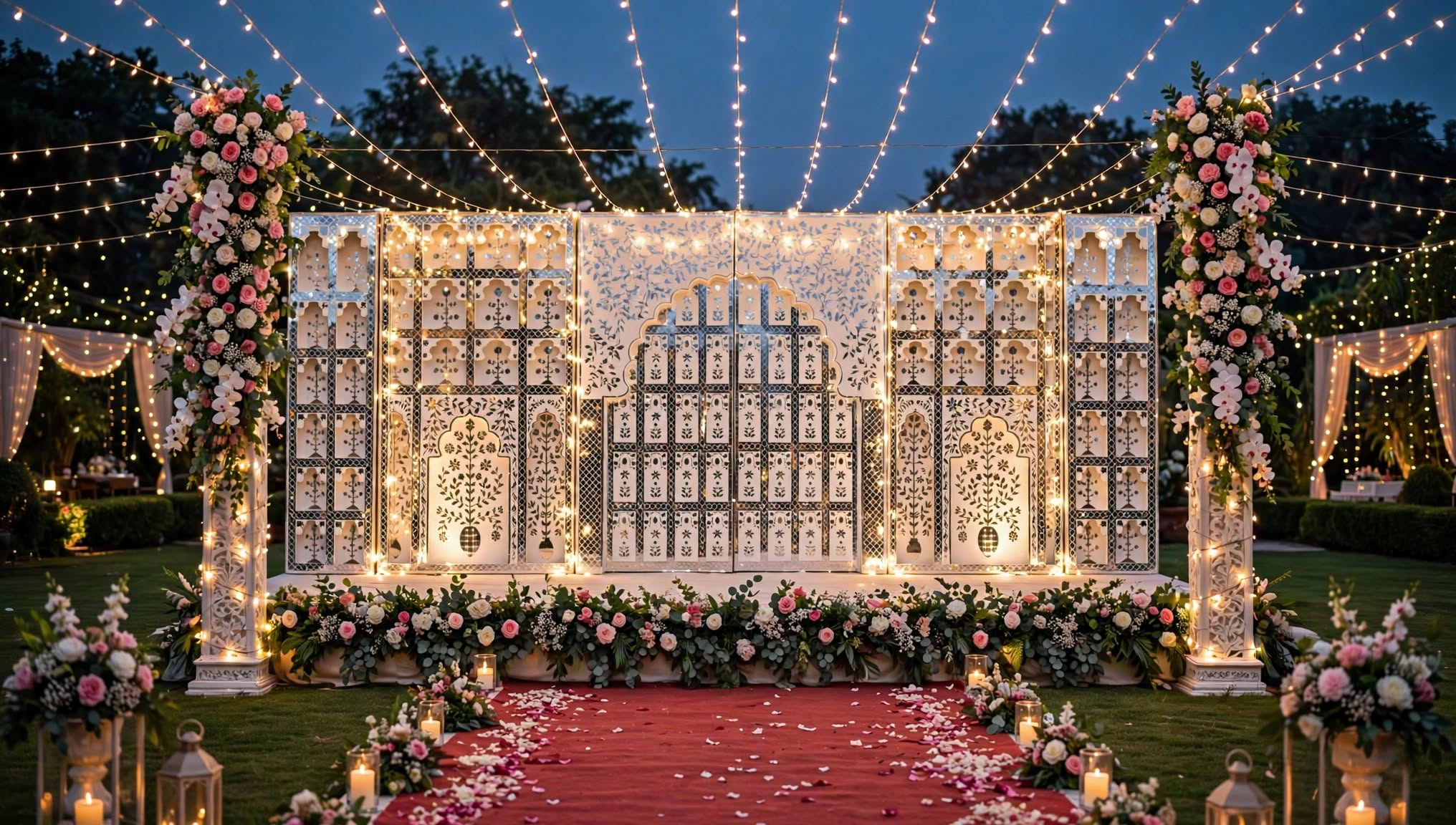 Premium Mirror Stage Decoration – Luxury Stage Design in All Sizes