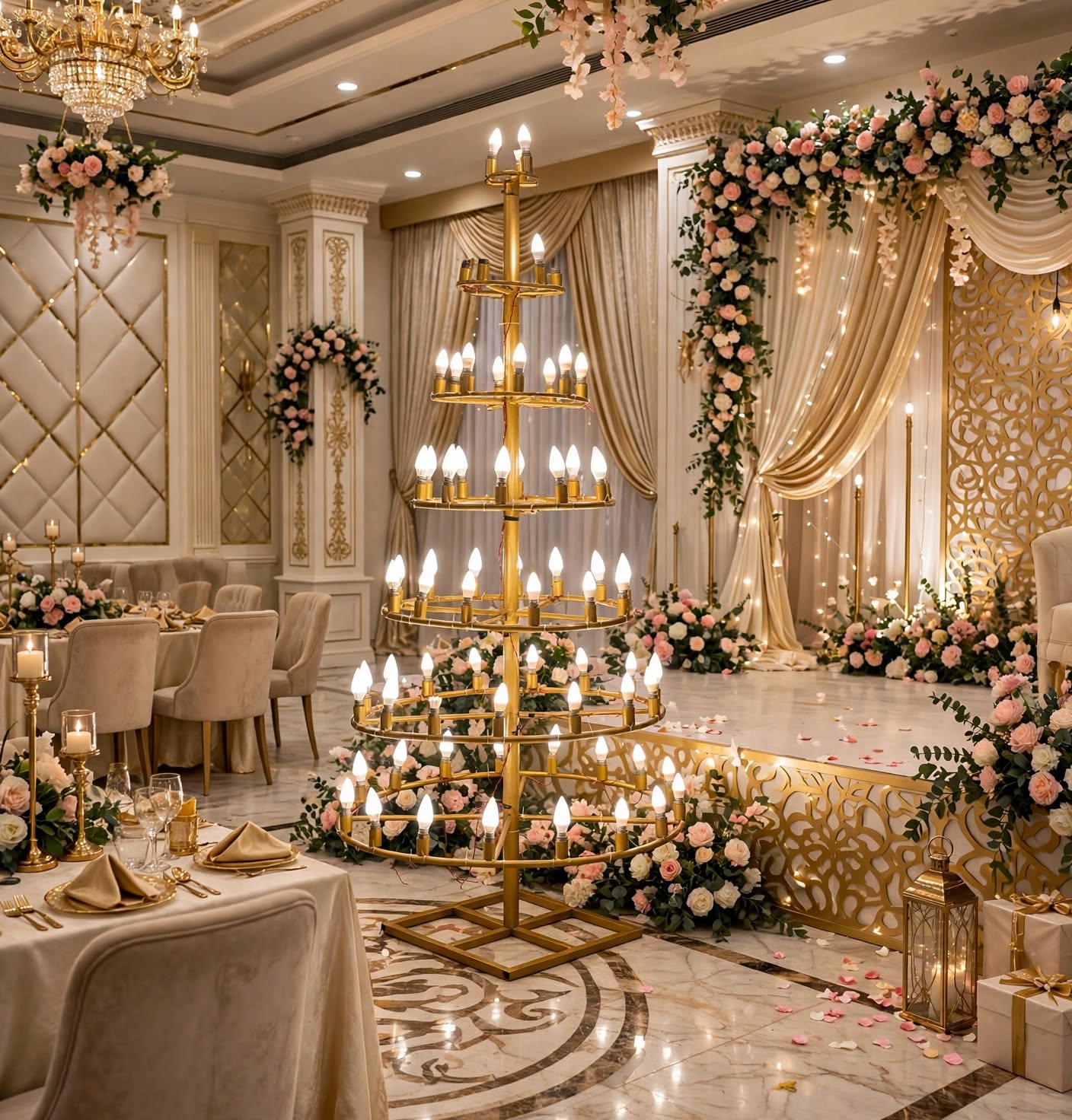 Premium Lights Stand for Luxury Wedding and Event Decoration