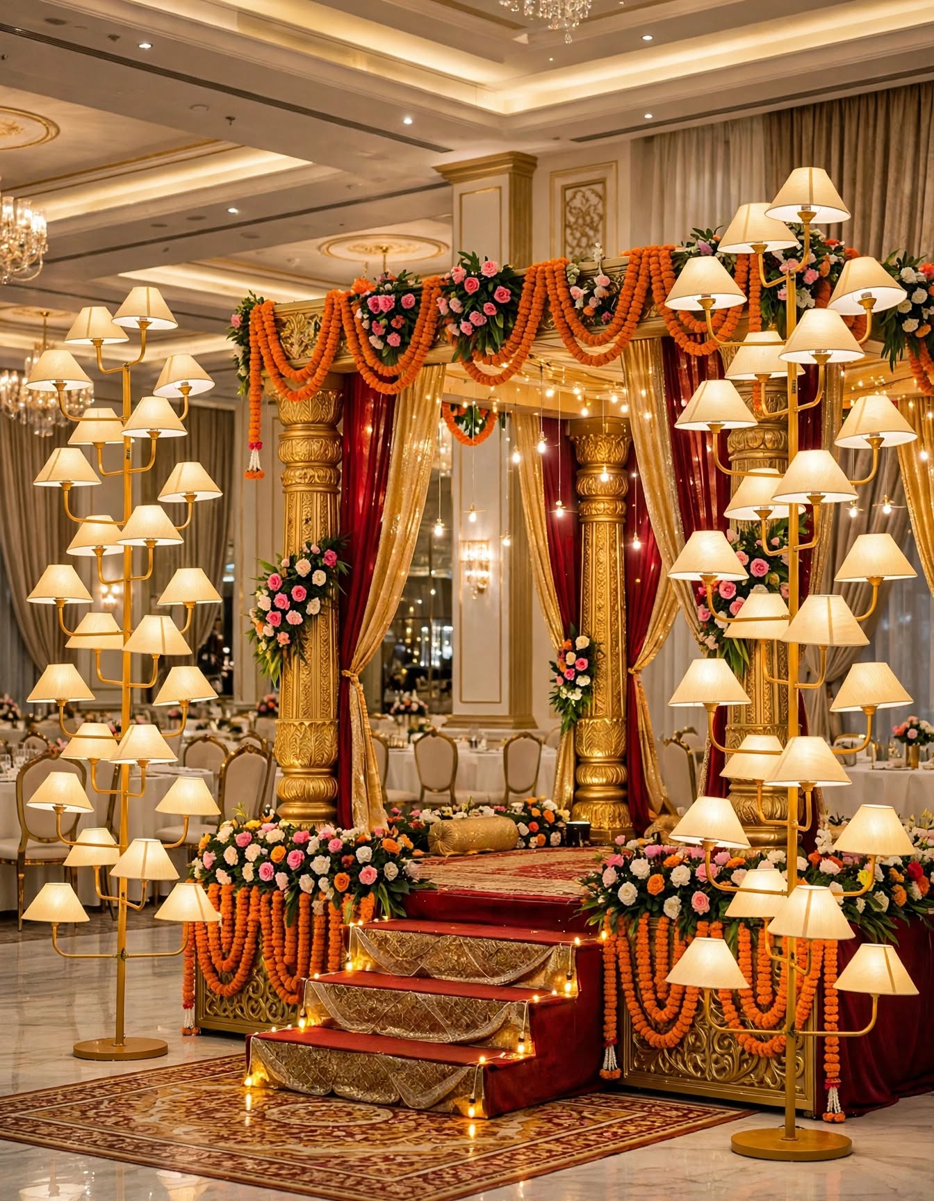 Lights Cap Decoration – 9 Feet, Free Size